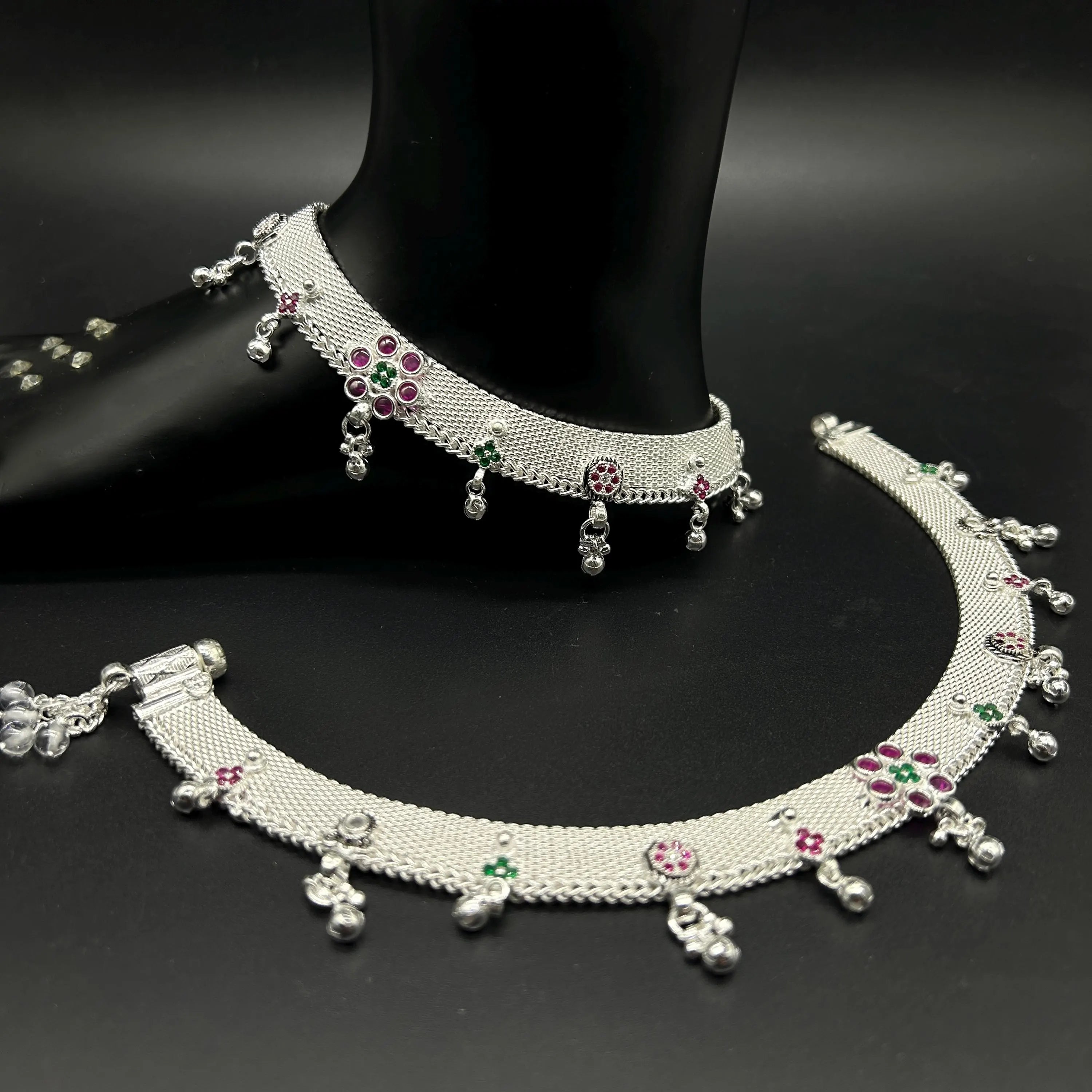 925 Sterling Silver Anklet / Silver Payal / Silver Anklet / Silver Bride Anklet / Silver Payal / Silver Designer Payal