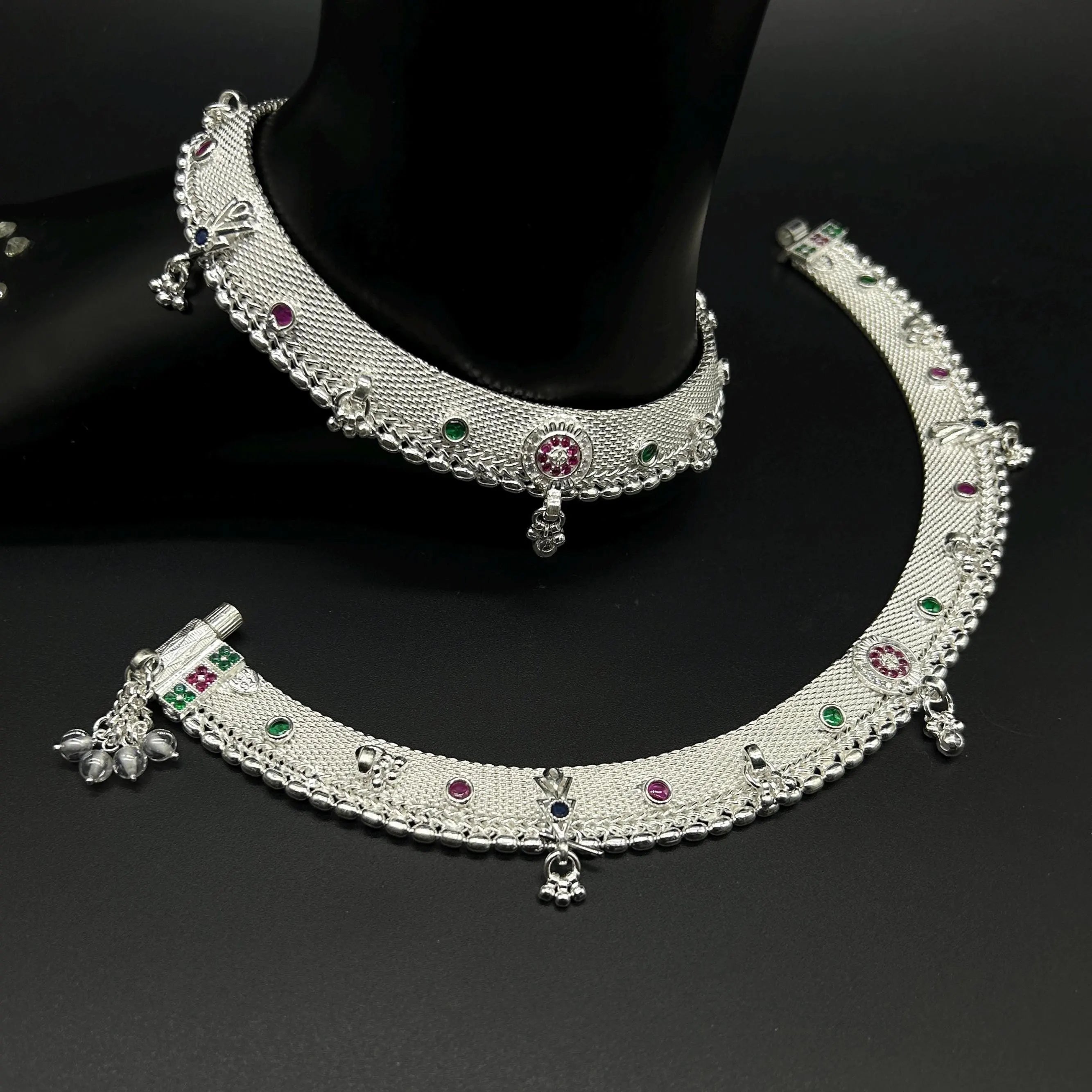 925 Sterling Silver Anklet / Silver Payal / Silver Anklet / Silver Bride Anklet / Silver Payal / Silver Designer Payal