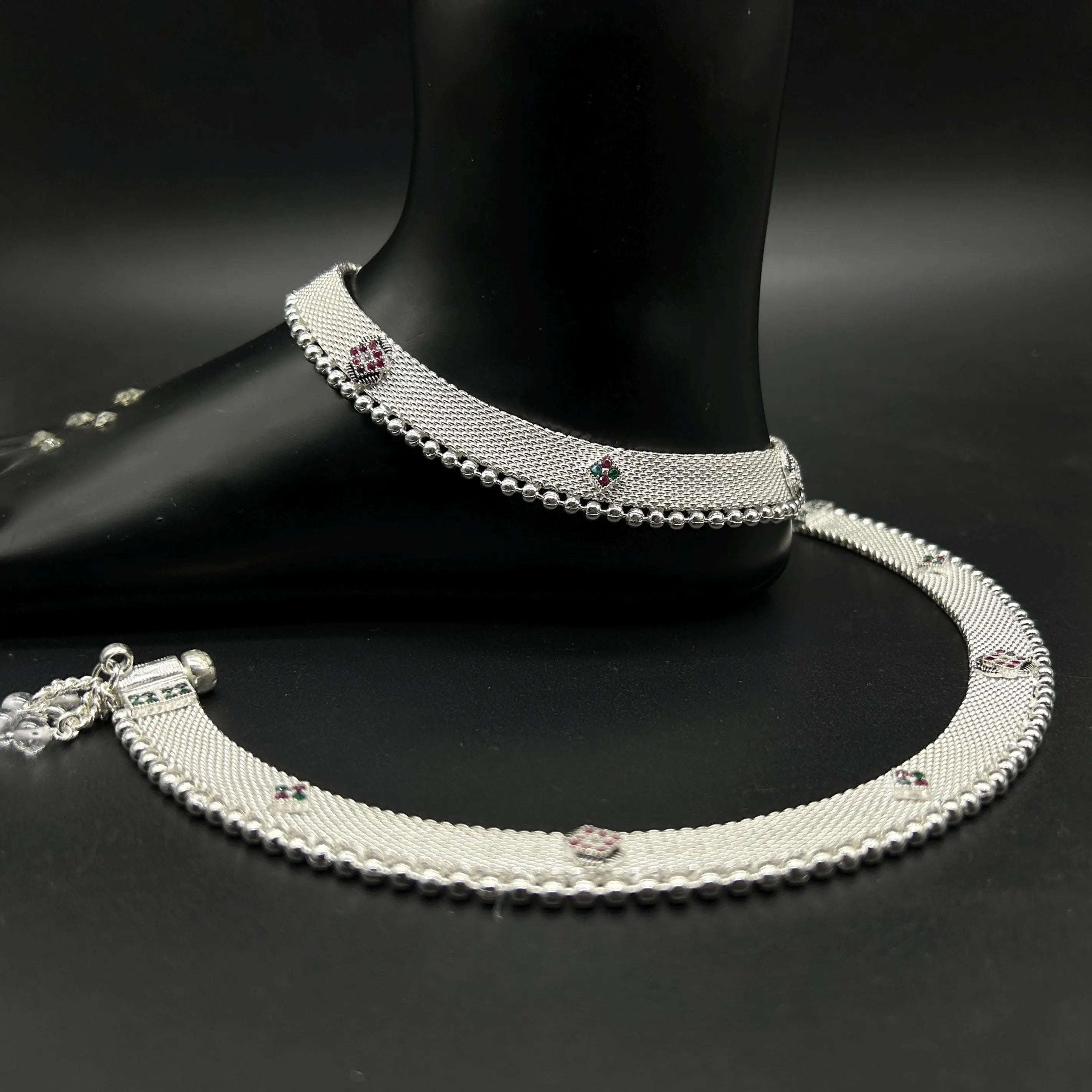 925 Sterling Silver Anklet / Silver Payal / Silver Anklet / Silver Bride Anklet / Silver Payal / Silver Designer Payal