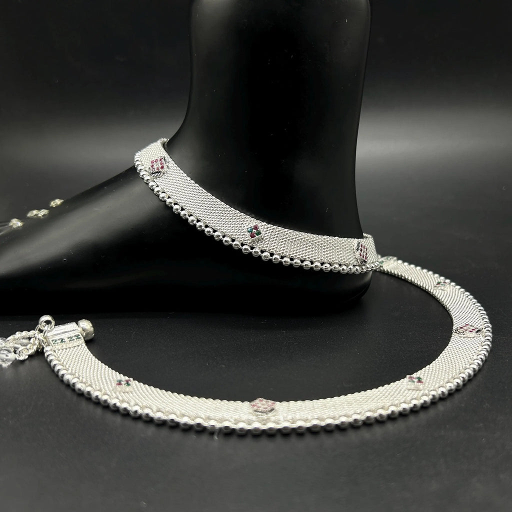 925 Sterling Silver Anklet / Silver Payal / Silver Anklet / Silver Bride Anklet / Silver Payal / Silver Designer Payal
