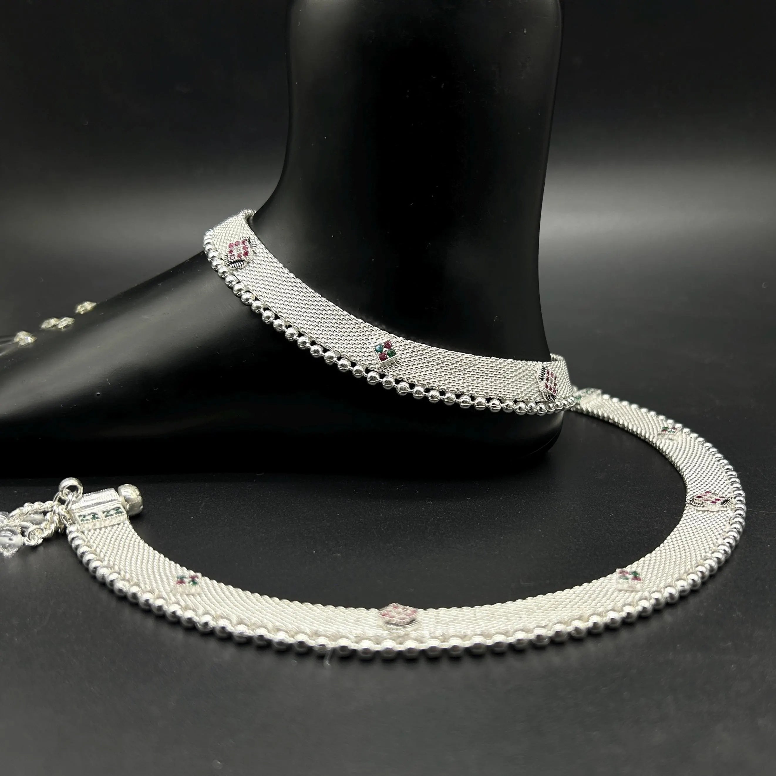 925 Sterling Silver Anklet / Silver Payal / Silver Anklet / Silver Bride Anklet / Silver Payal / Silver Designer Payal