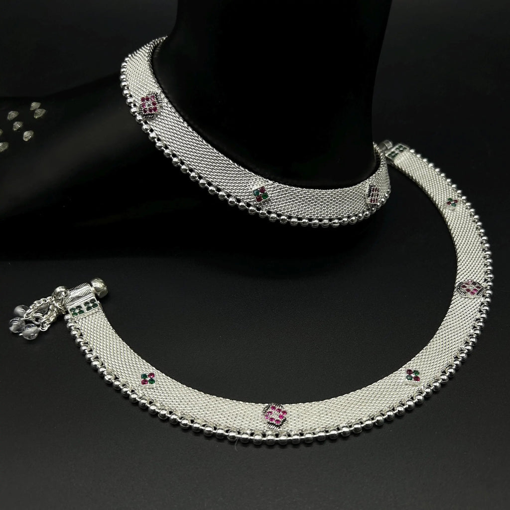 925 Sterling Silver Anklet / Silver Payal / Silver Anklet / Silver Bride Anklet / Silver Payal / Silver Designer Payal