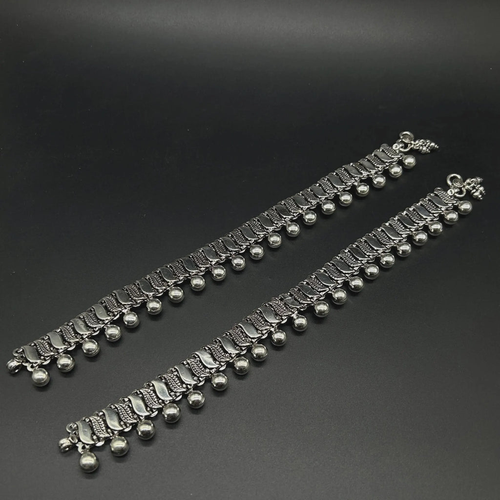 925 Sterling Silver Anklet / Silver Payal / Silver Anklet / Silver Bride Anklet / Silver Payal / Silver Designer Payal