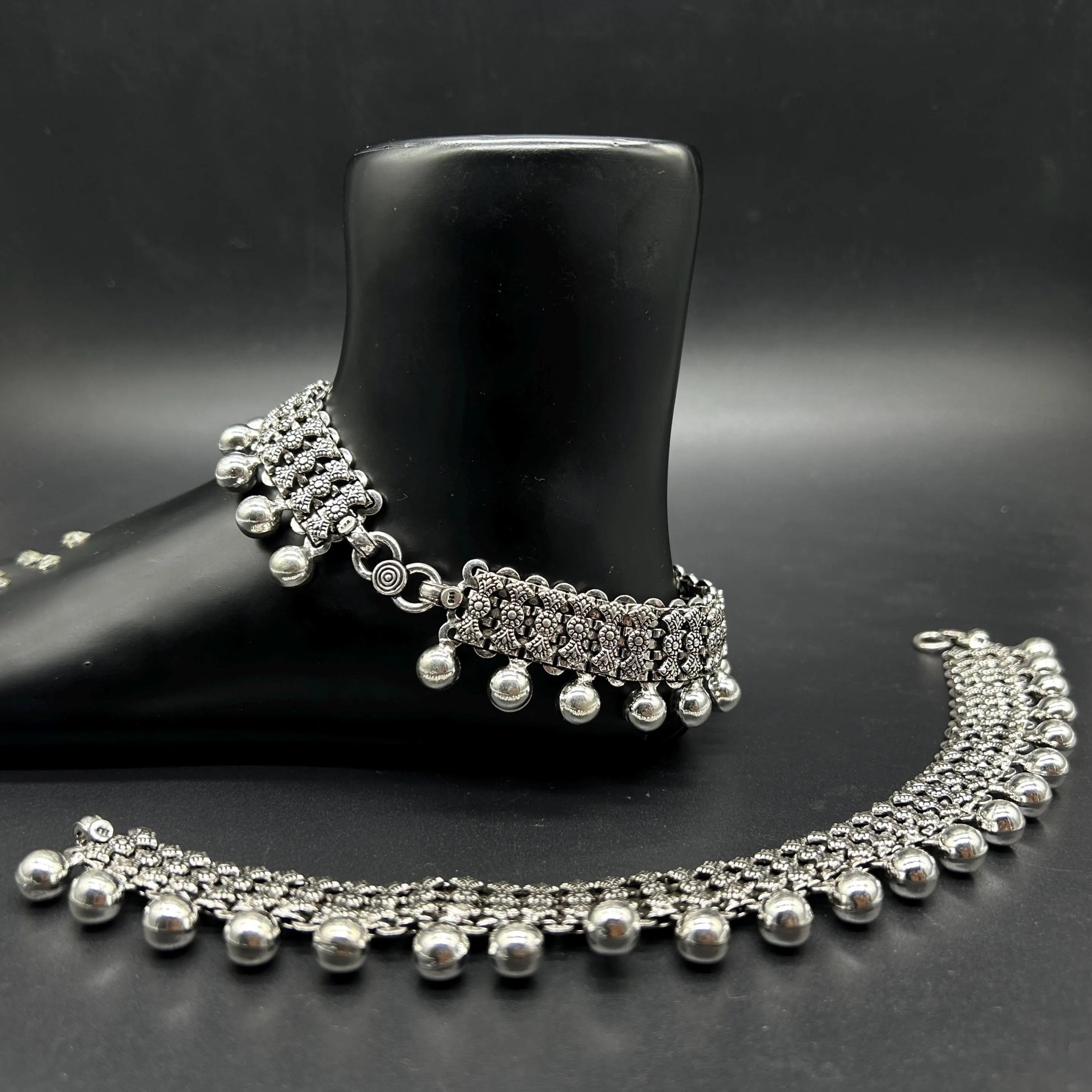 925 Sterling Silver Anklet / Silver Payal / Silver Anklet / Silver Bride Anklet / Silver Payal / Silver Designer Payal