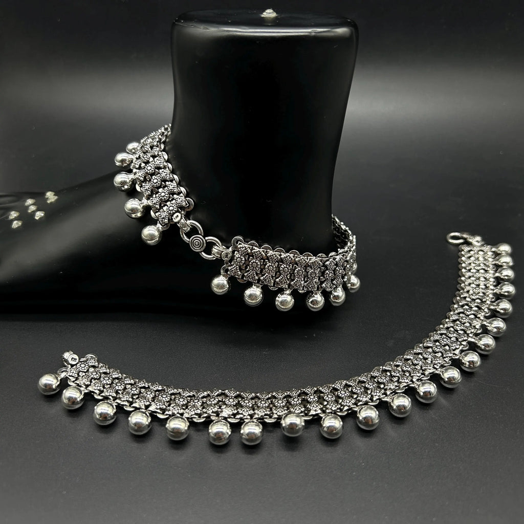925 Sterling Silver Anklet / Silver Payal / Silver Anklet / Silver Bride Anklet / Silver Payal / Silver Designer Payal