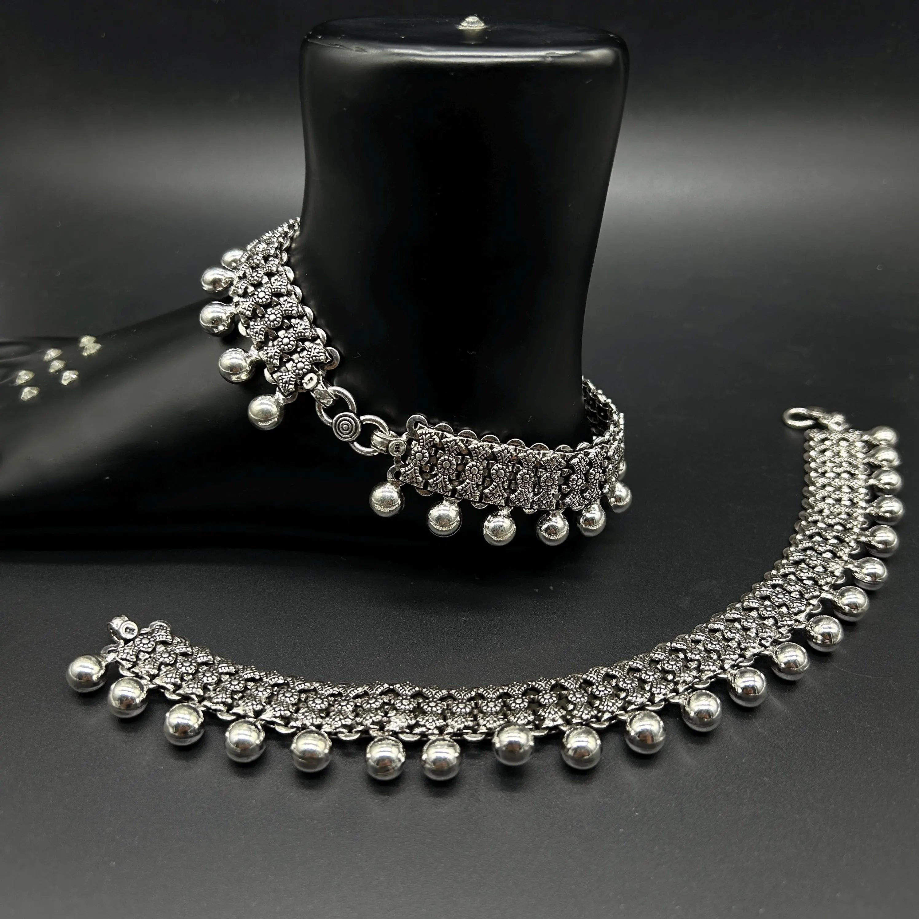 925 Sterling Silver Anklet / Silver Payal / Silver Anklet / Silver Bride Anklet / Silver Payal / Silver Designer Payal