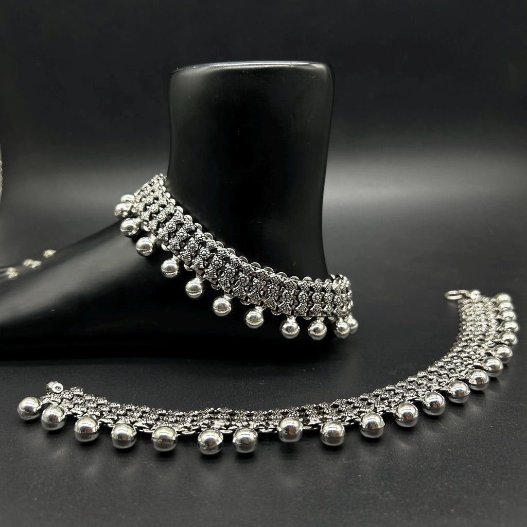 925 Sterling Silver Anklet / Silver Payal / Silver Anklet / Silver Bride Anklet / Silver Payal / Silver Designer Payal