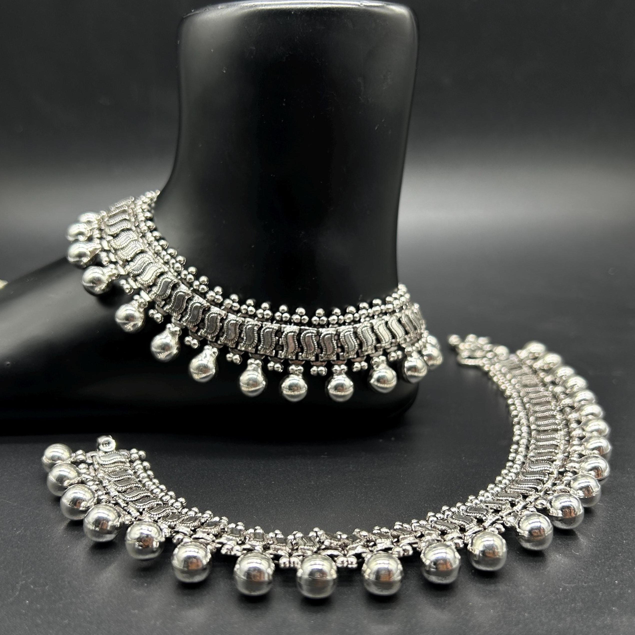925 Sterling Silver Anklet / Silver Payal / Silver Anklet / Silver Bride Anklet / Silver Payal / Silver Designer Payal