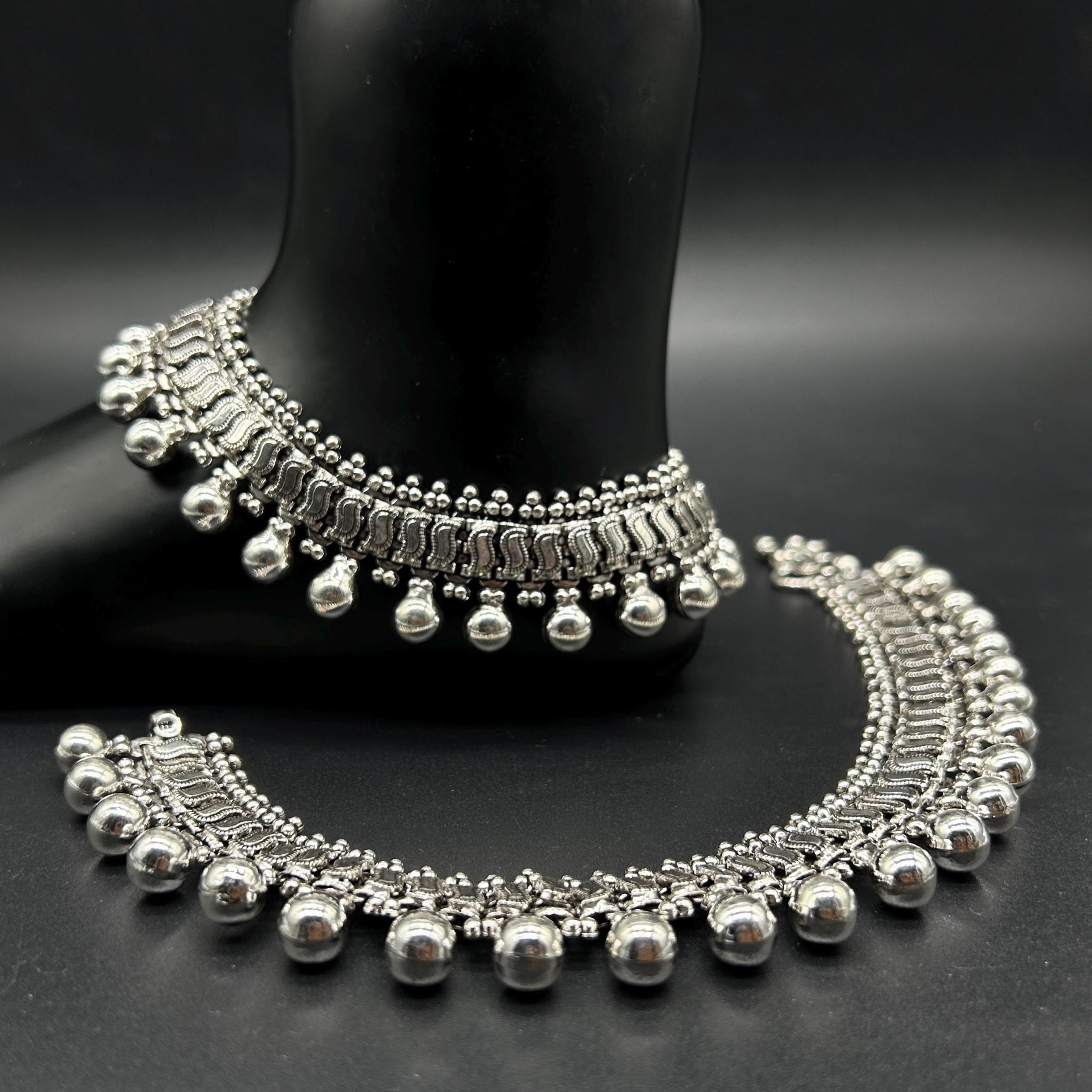 925 Sterling Silver Anklet / Silver Payal / Silver Anklet / Silver Bride Anklet / Silver Payal / Silver Designer Payal