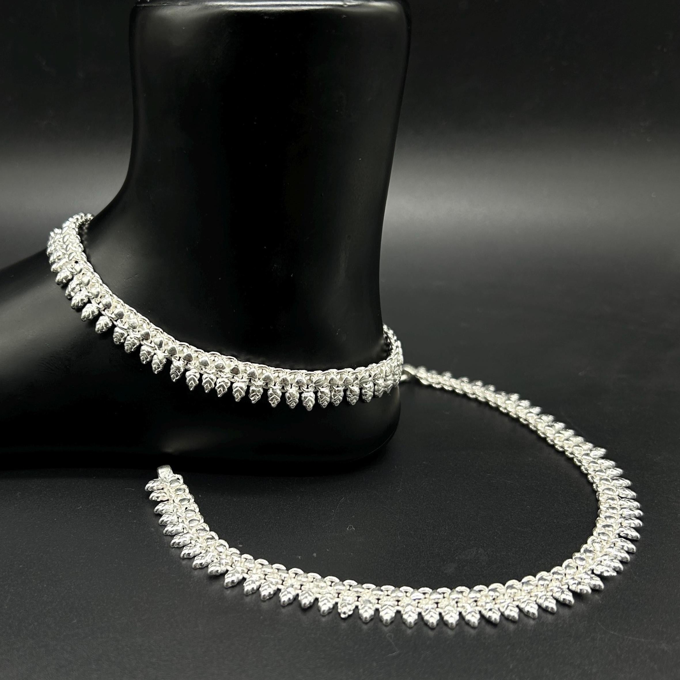925 Sterling Silver Anklet / Silver Payal / Silver Anklet / Silver Bride Anklet / Silver Payal / Silver Designer Payal