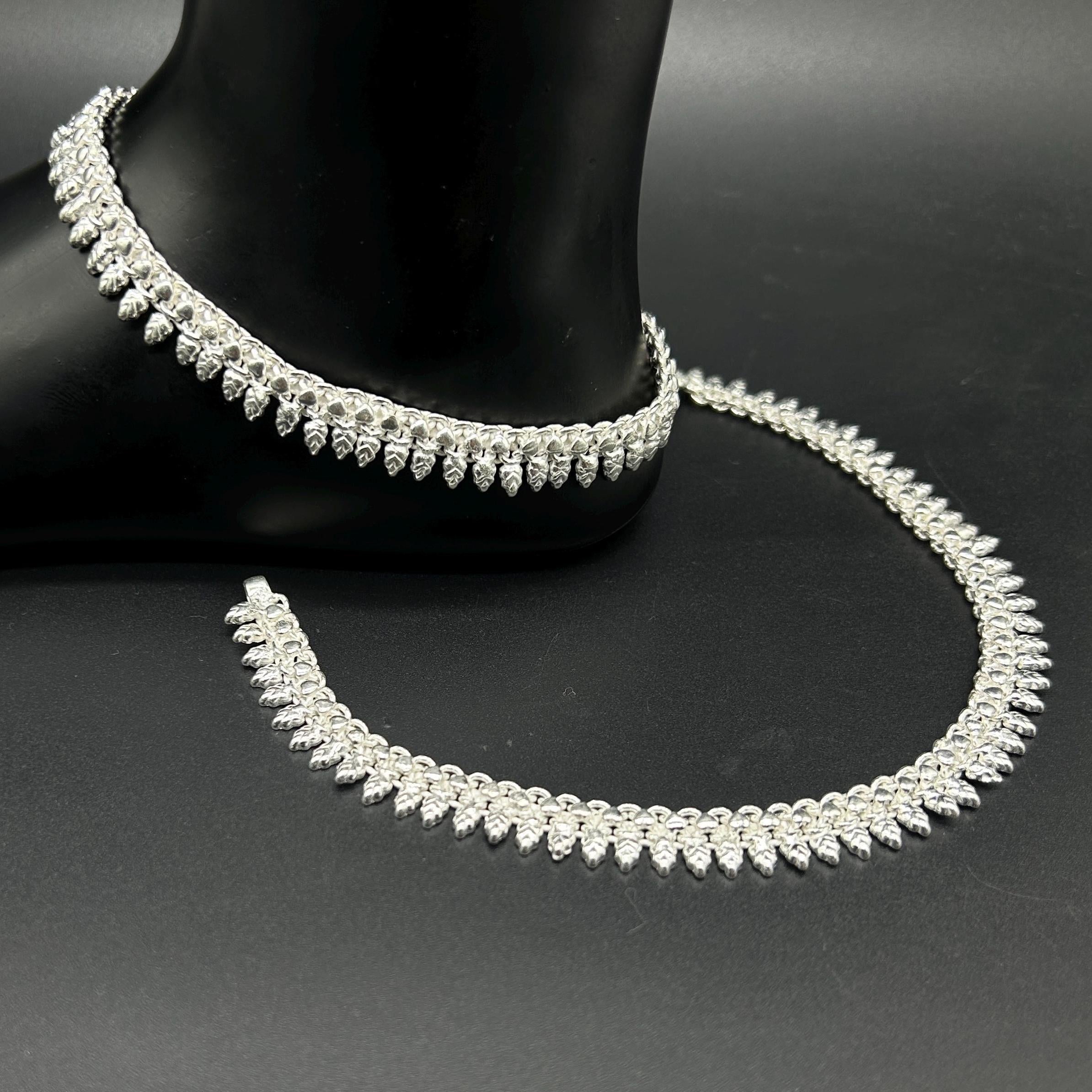 925 Sterling Silver Anklet / Silver Payal / Silver Anklet / Silver Bride Anklet / Silver Payal / Silver Designer Payal