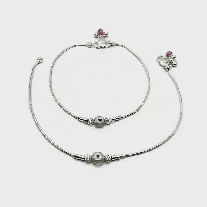 925 Sterling Silver Anklet / Silver Payal / Silver Anklet / Silver Bride Anklet / Silver Payal / Silver Designer Payal