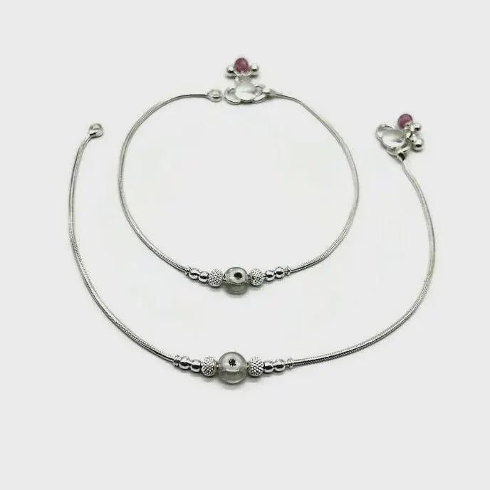 925 Sterling Silver Anklet / Silver Payal / Silver Anklet / Silver Bride Anklet / Silver Payal / Silver Designer Payal