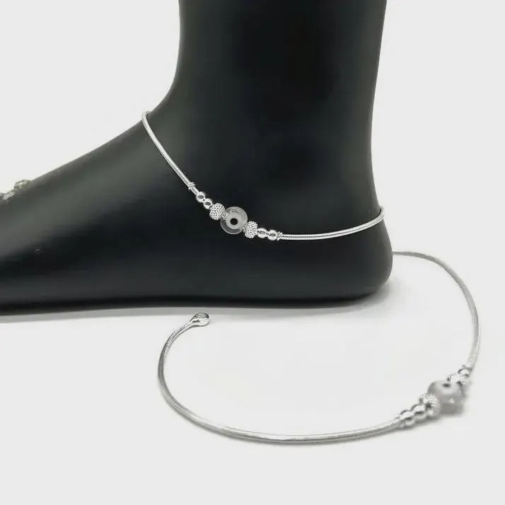925 Sterling Silver Anklet / Silver Payal / Silver Anklet / Silver Bride Anklet / Silver Payal / Silver Designer Payal
