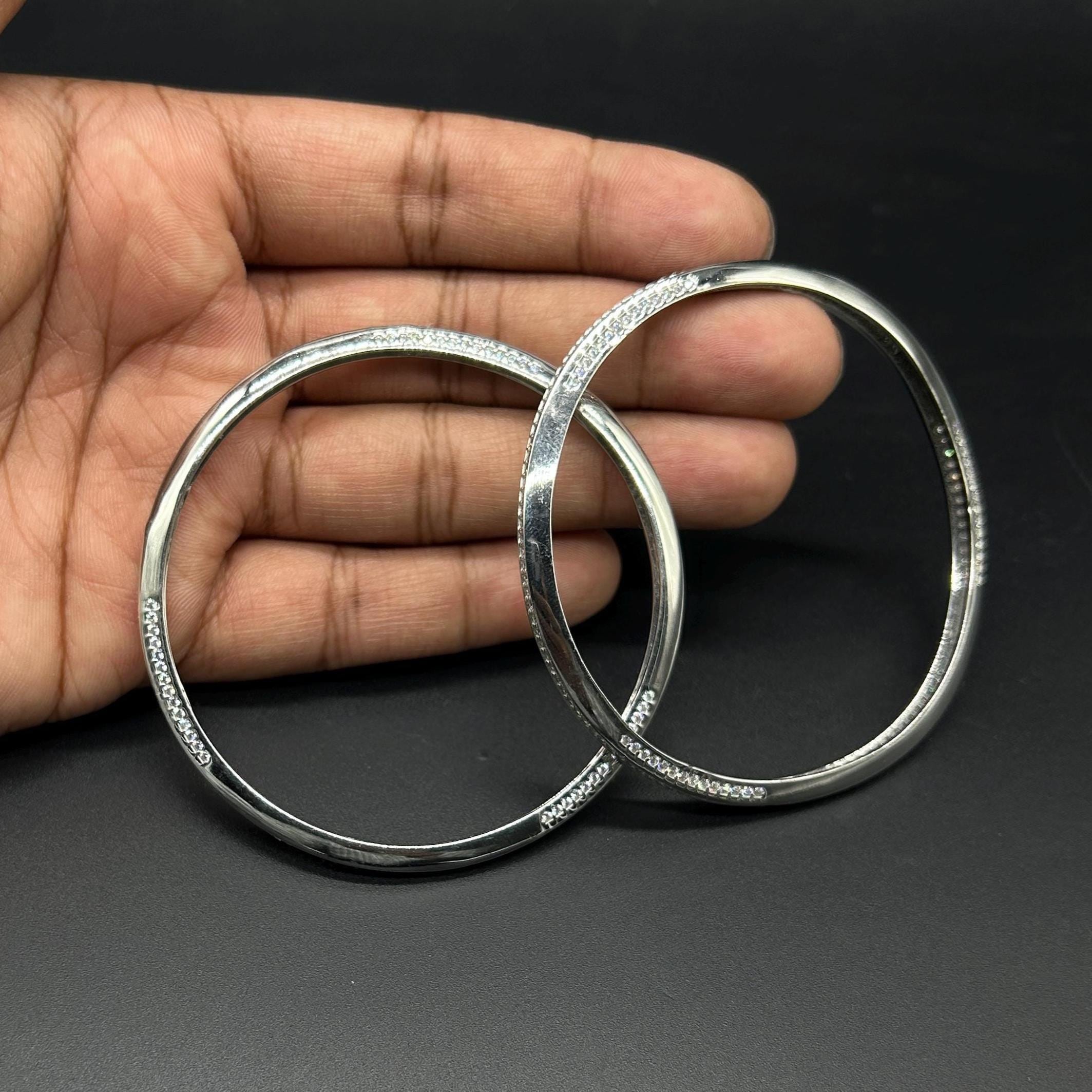 925 Sterling Silver Bangle for Girls and Women