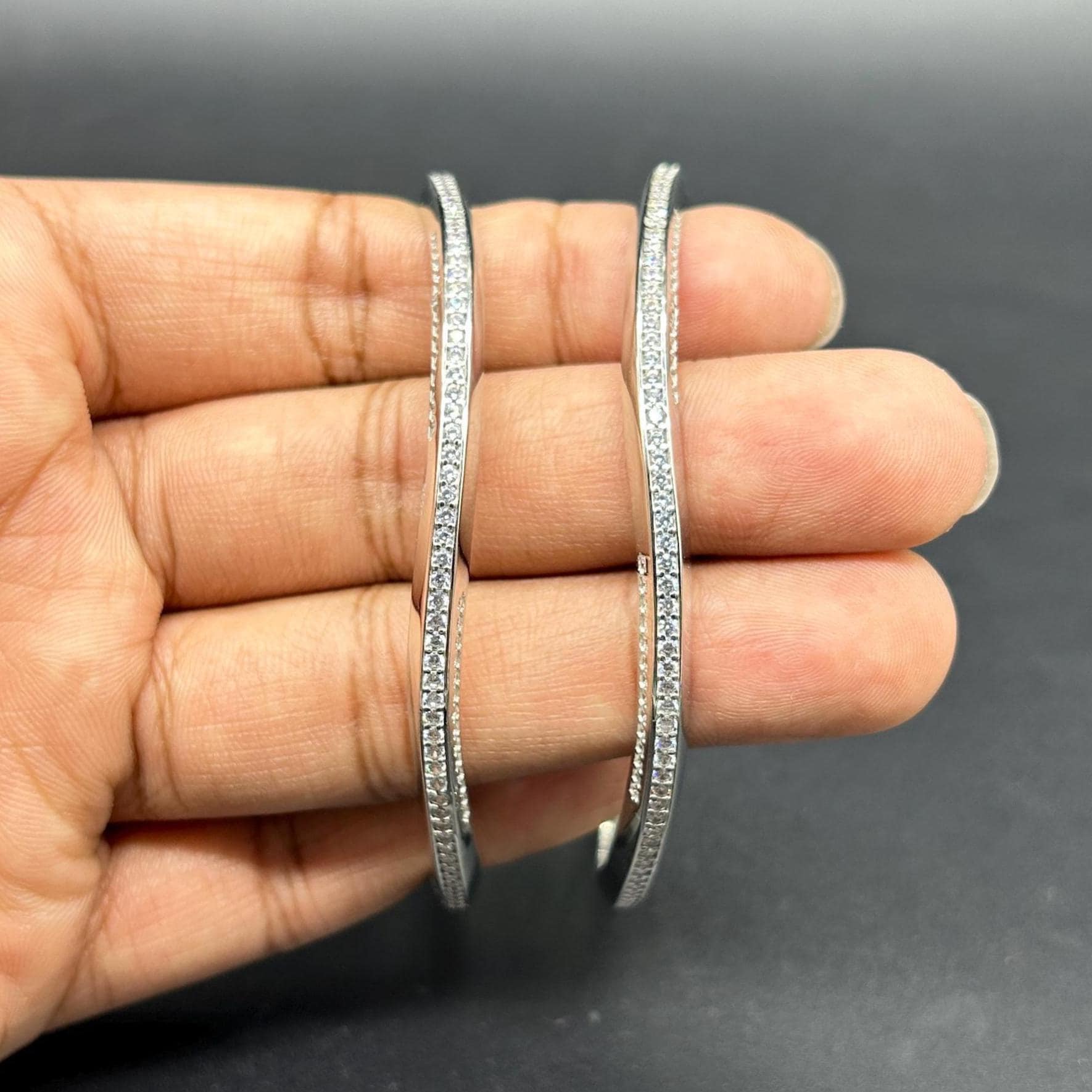 925 Sterling Silver Bangle for Girls and Women