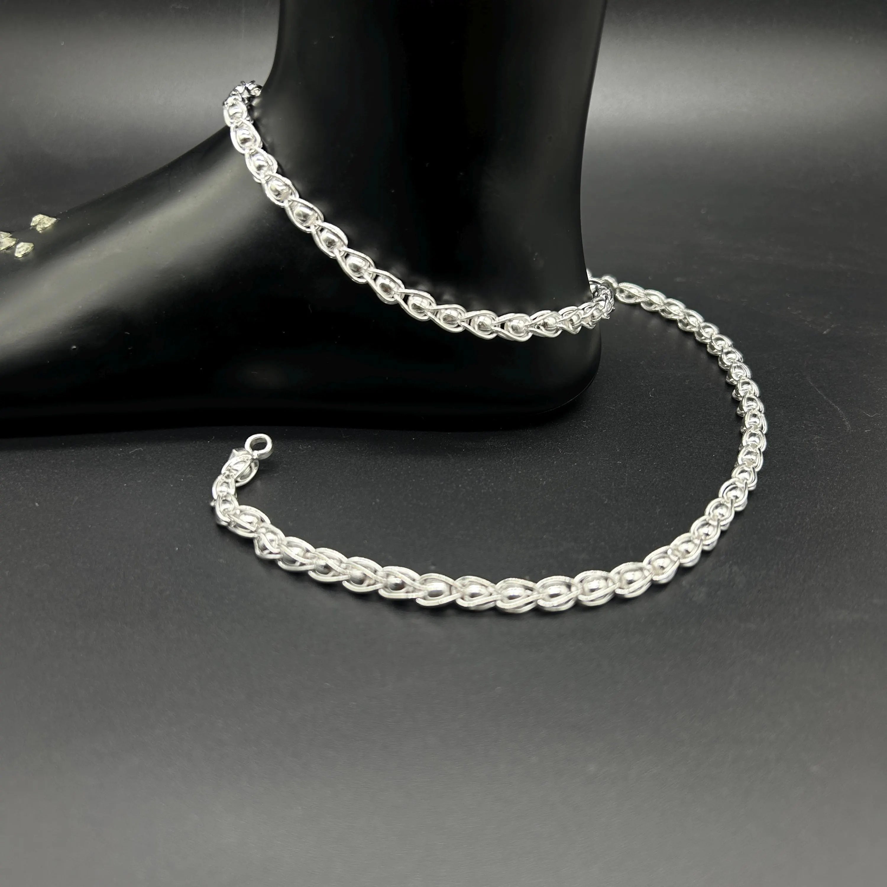 925 Sterling Silver Anklet / Silver Payal / Silver Anklet / Silver Bride Anklet / Silver Payal / Silver Designer Payal