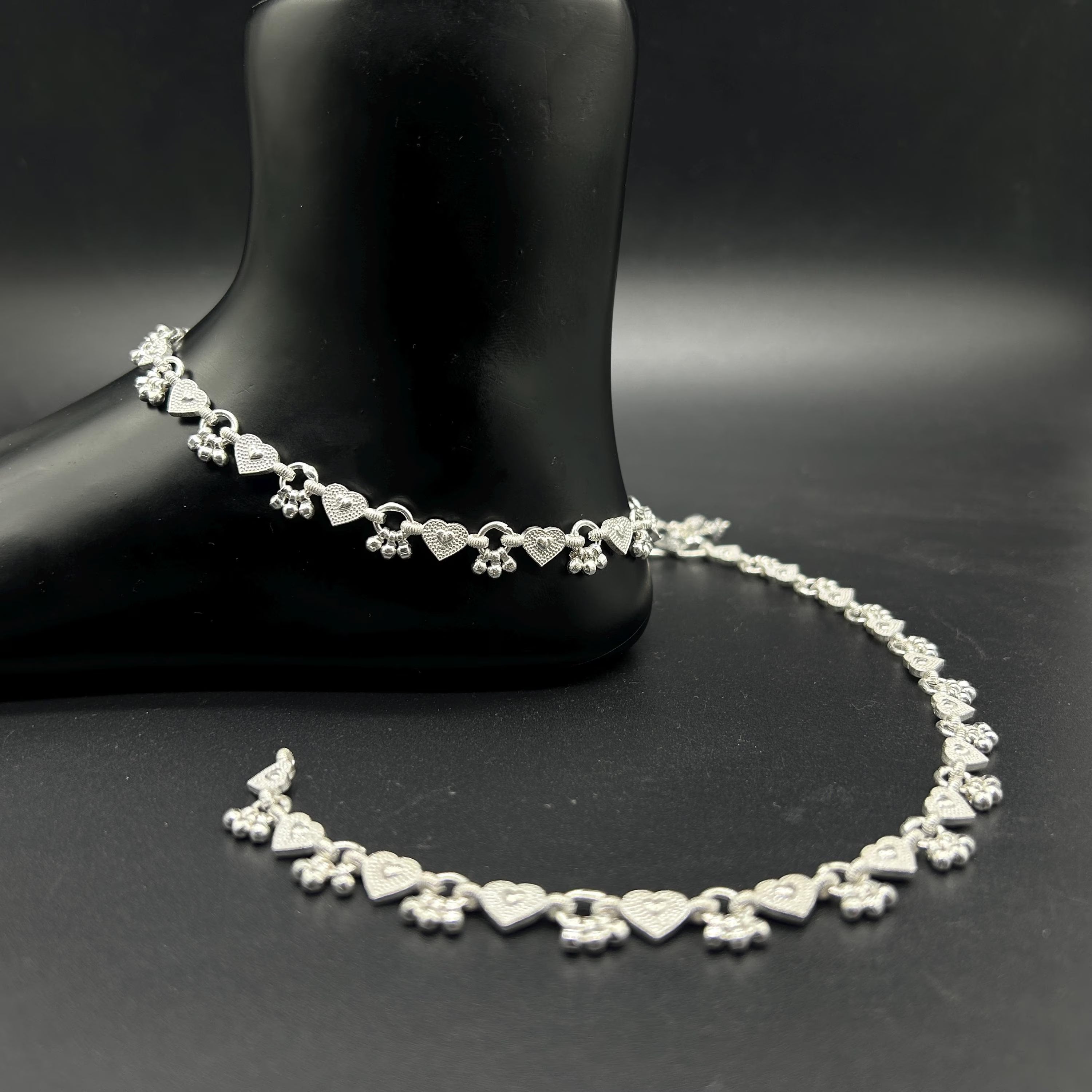 925 Sterling Silver Anklet / Silver Payal / Silver Anklet / Silver Bride Anklet / Silver Payal / Silver Designer Payal