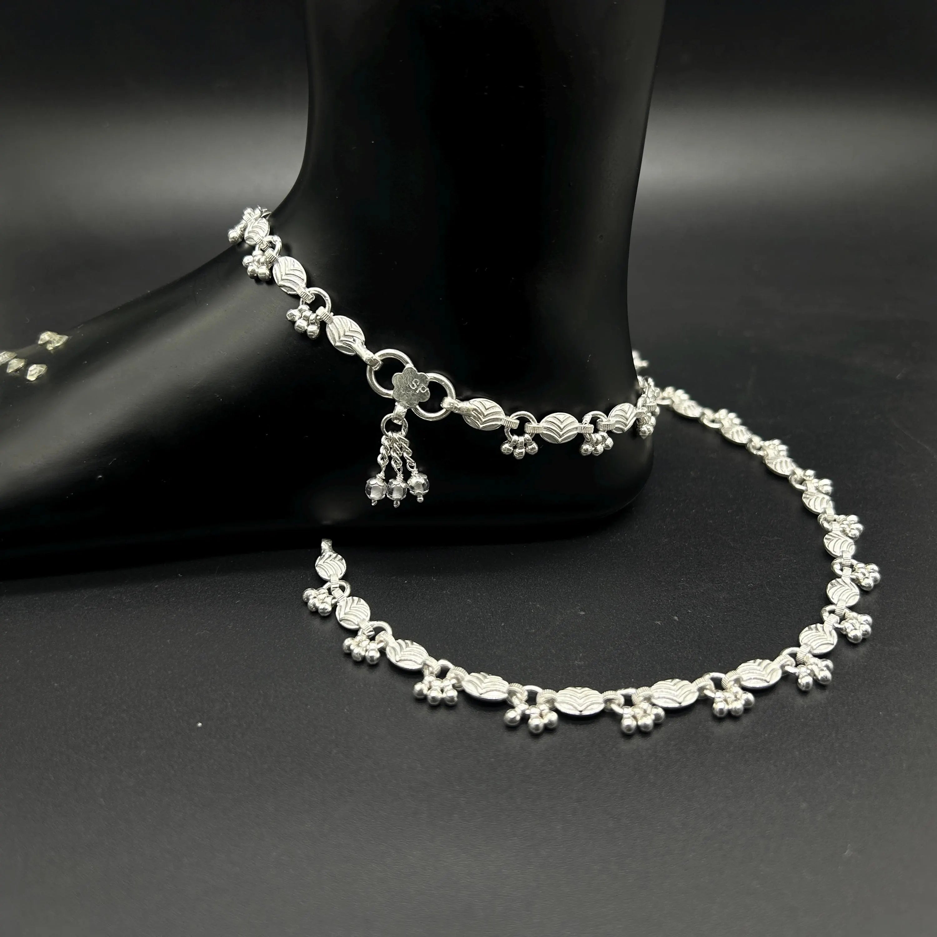 925 Sterling Silver Anklet / Silver Payal / Silver Anklet / Silver Bride Anklet / Silver Payal / Silver Designer Payal