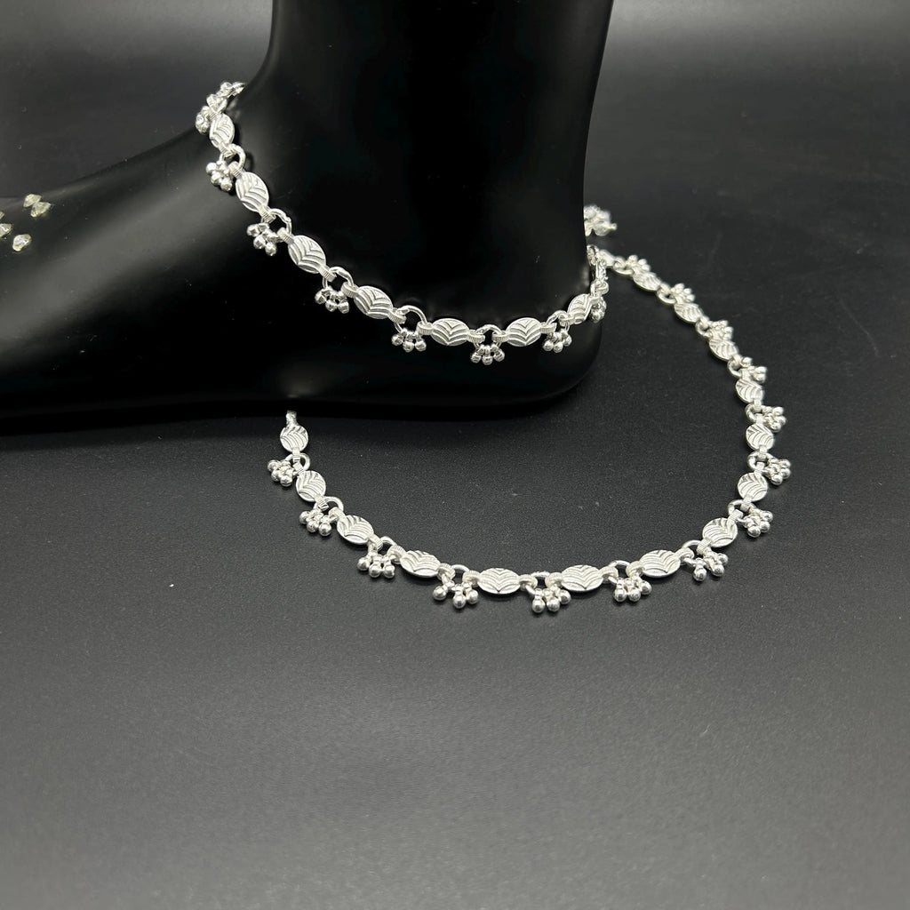 925 Sterling Silver Anklet / Silver Payal / Silver Anklet / Silver Bride Anklet / Silver Payal / Silver Designer Payal