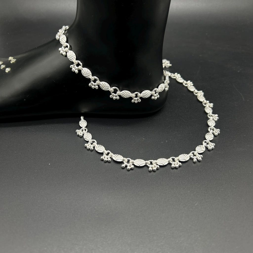 925 Sterling Silver Anklet / Silver Payal / Silver Anklet / Silver Bride Anklet / Silver Payal / Silver Designer Payal