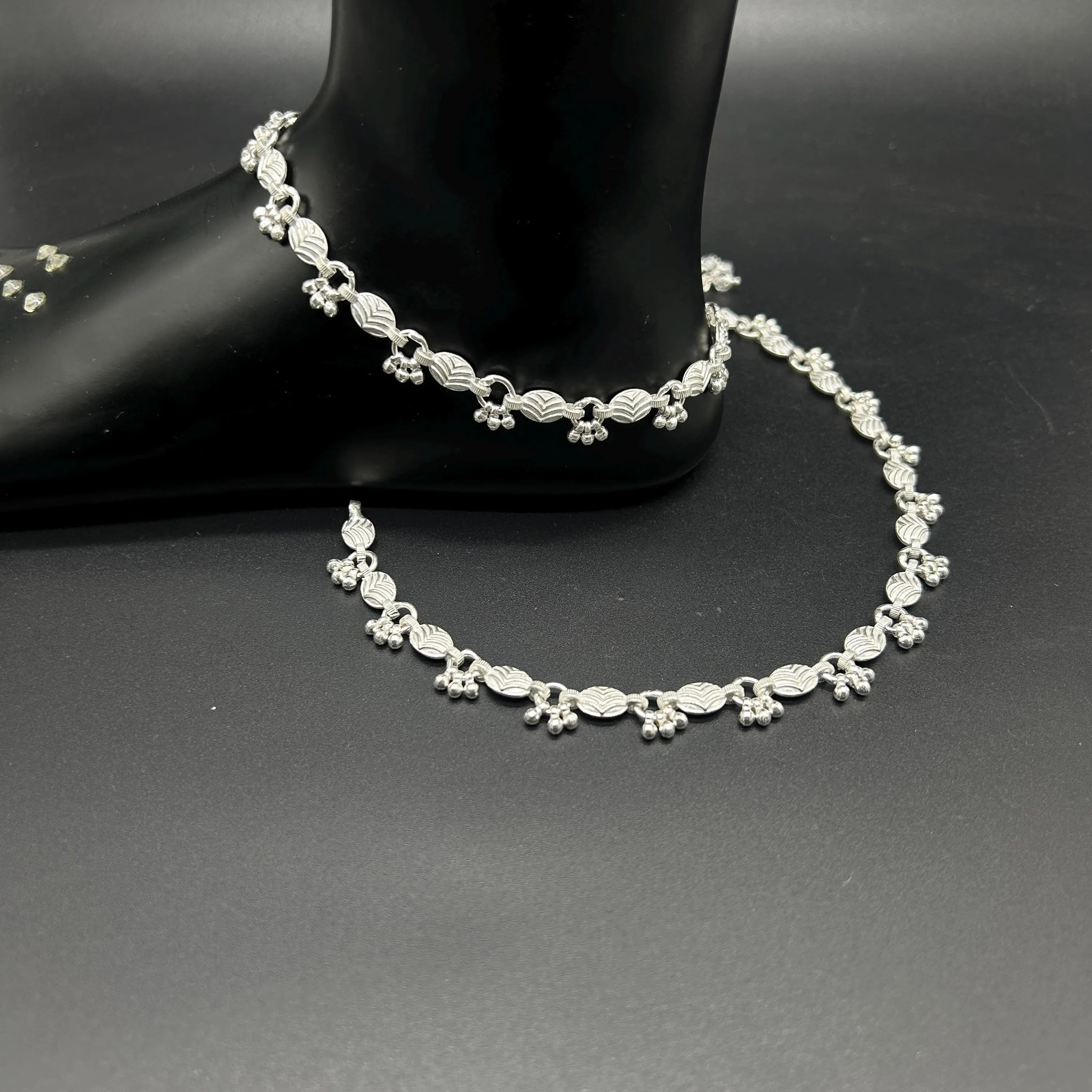 925 Sterling Silver Anklet / Silver Payal / Silver Anklet / Silver Bride Anklet / Silver Payal / Silver Designer Payal