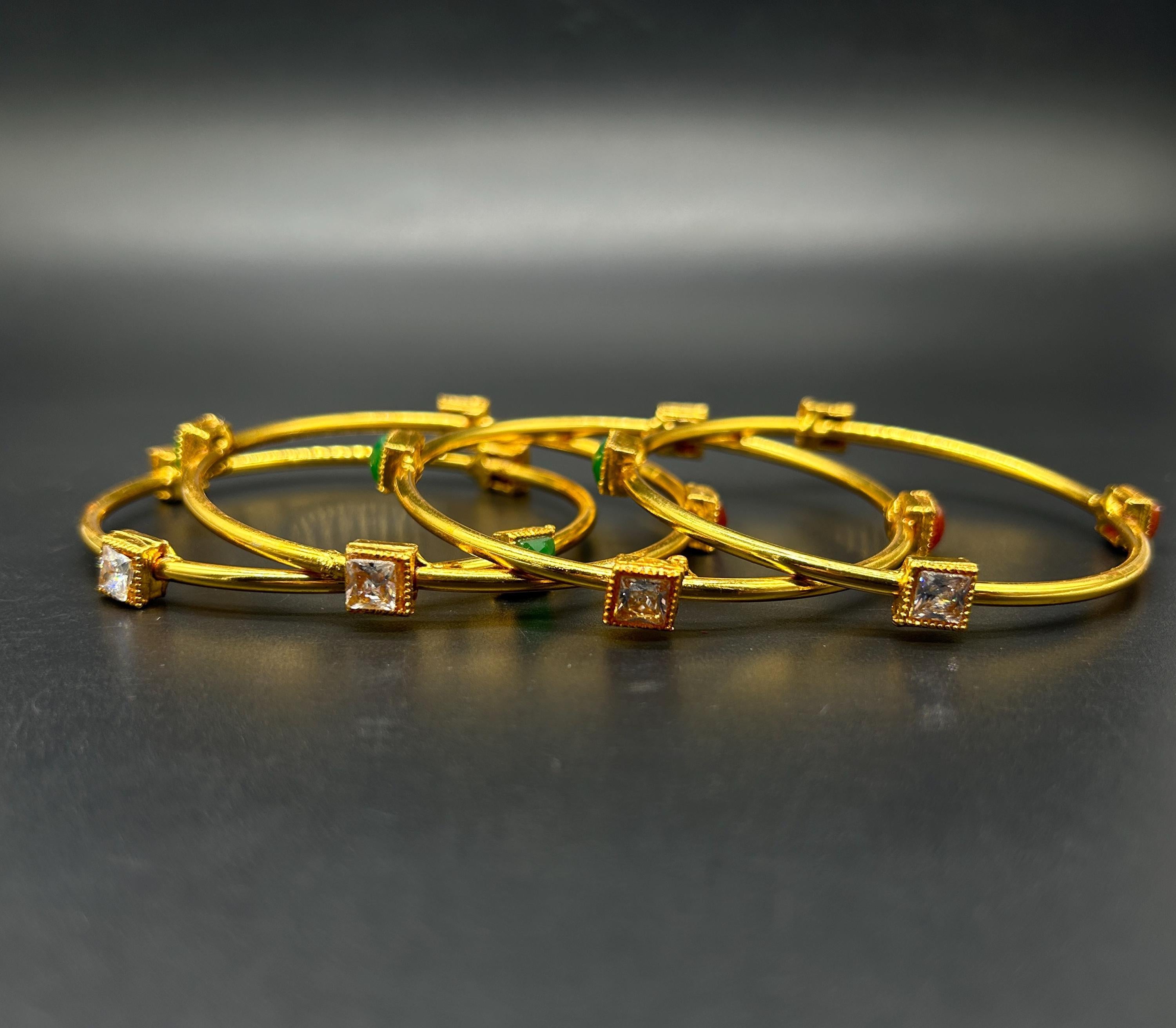 Matte finish Bangles/ Designer Bangles / Indian Fashion Jewelry/ Bangles/ Matte Finish/ Delicate Bangles