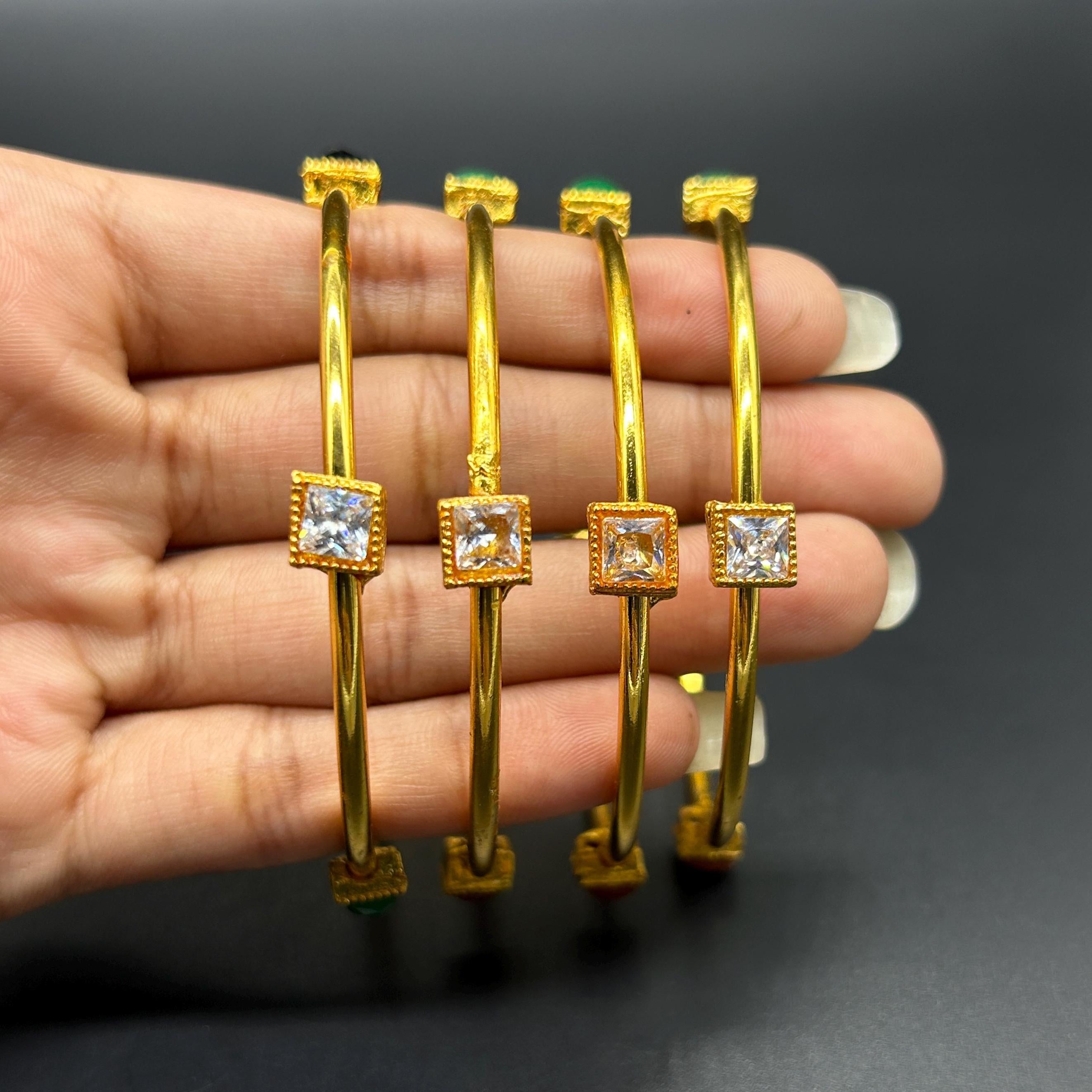 Matte finish Bangles/ Designer Bangles / Indian Fashion Jewelry/ Bangles/ Matte Finish/ Delicate Bangles