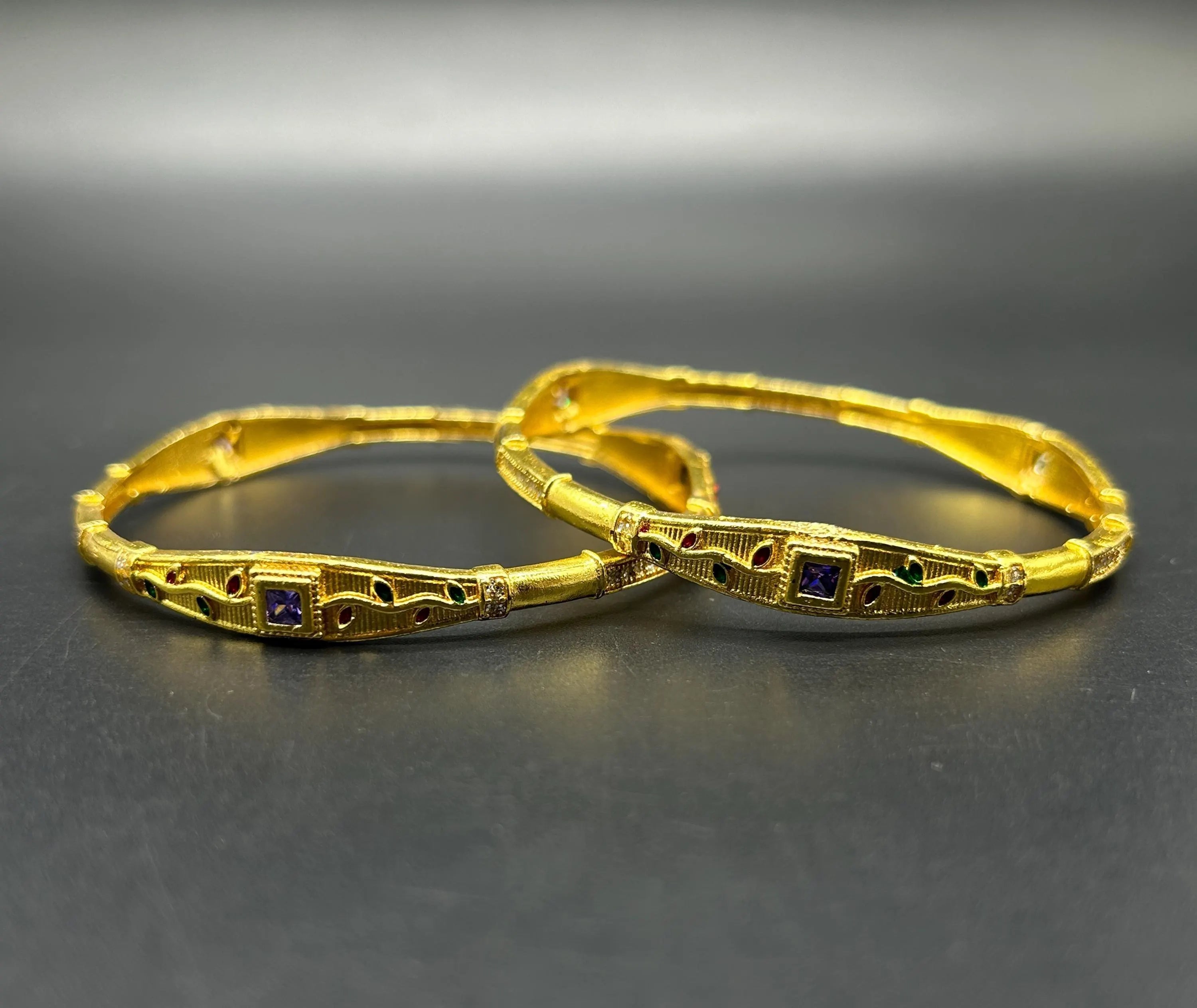 Matte finish Bangles/ Designer Bangles / Indian Fashion Jewelry/ Bangles/ Matte Finish/ Delicate Bangles