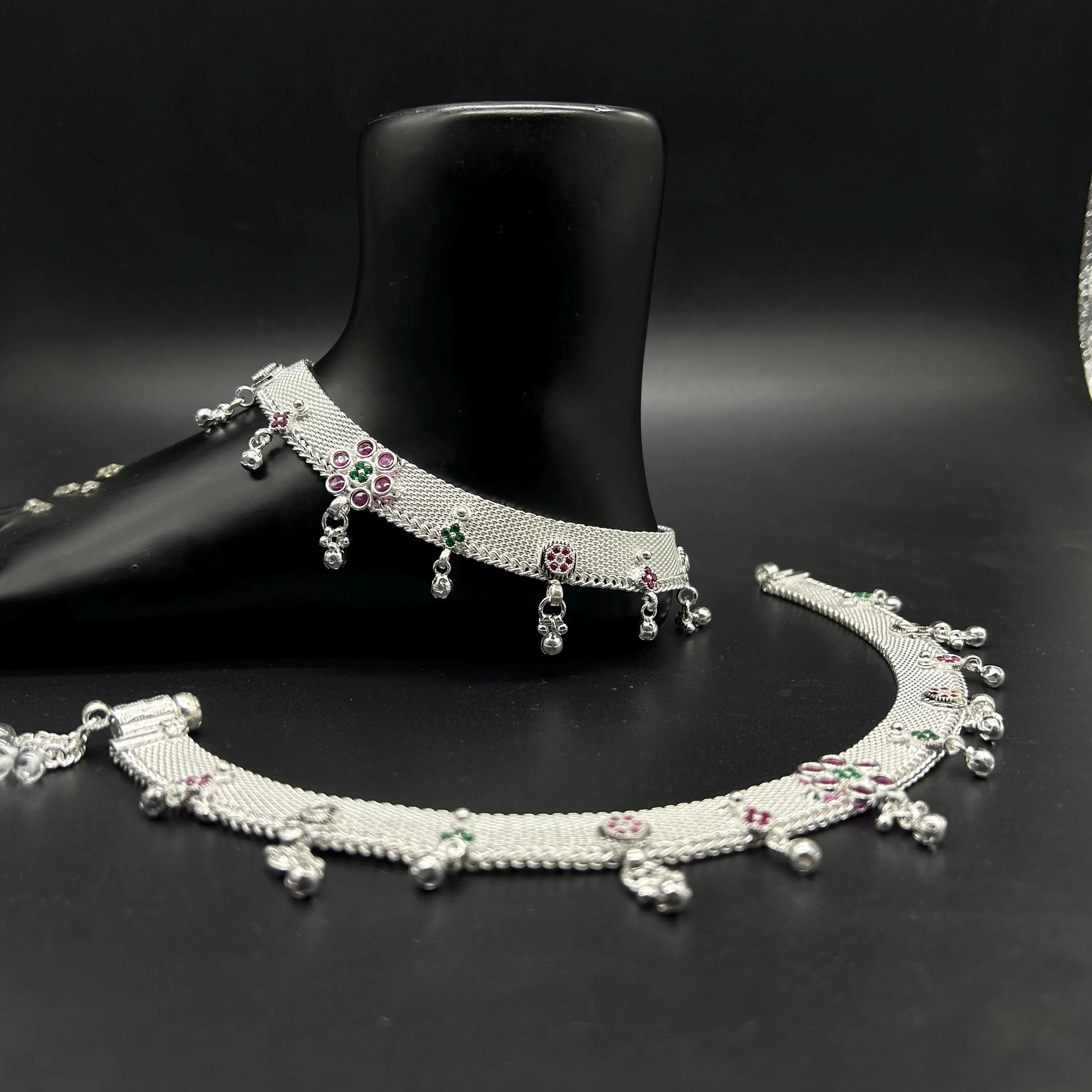 925 Sterling Silver Anklet / Silver Payal / Silver Anklet / Silver Bride Anklet / Silver Payal / Silver Designer Payal
