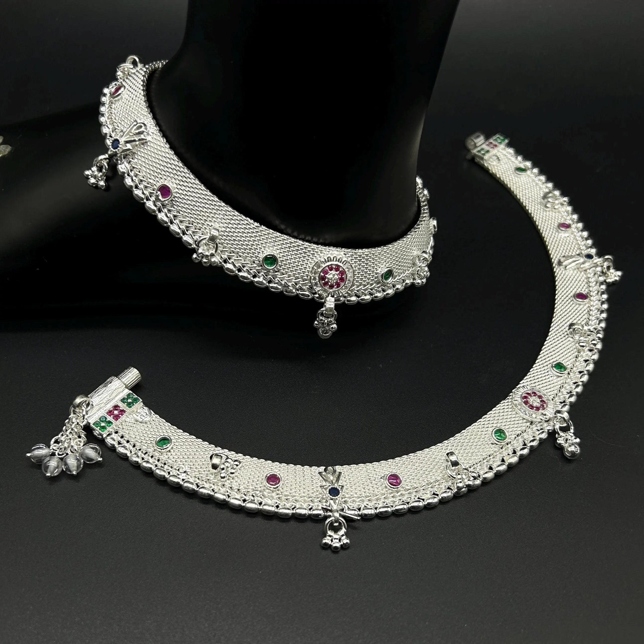 925 Sterling Silver Anklet / Silver Payal / Silver Anklet / Silver Bride Anklet / Silver Payal / Silver Designer Payal