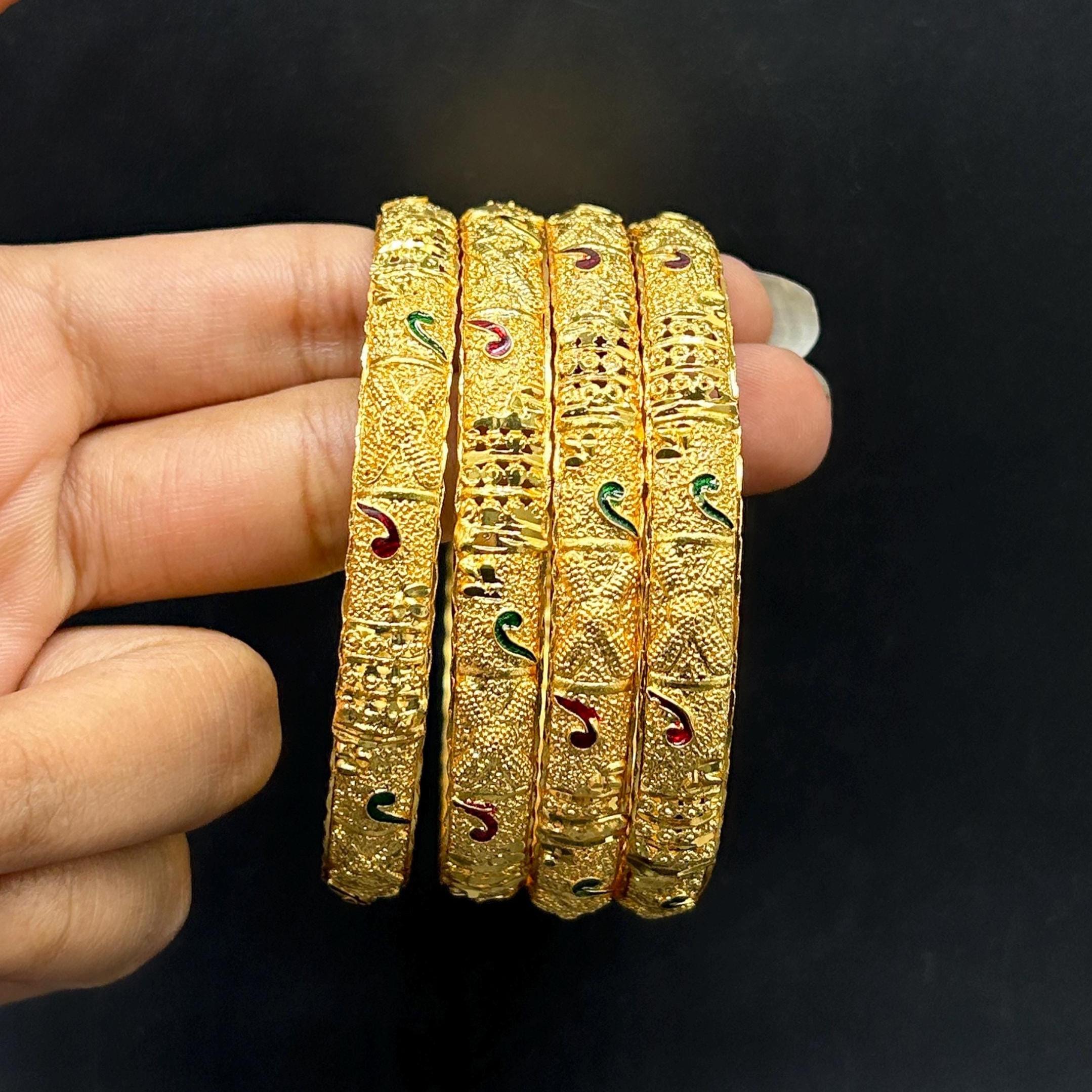 Matte finish Bangles/ Designer Bangles / Indian Fashion Jewelry/ Bangles/ Matte Finish/ Delicate Bangles