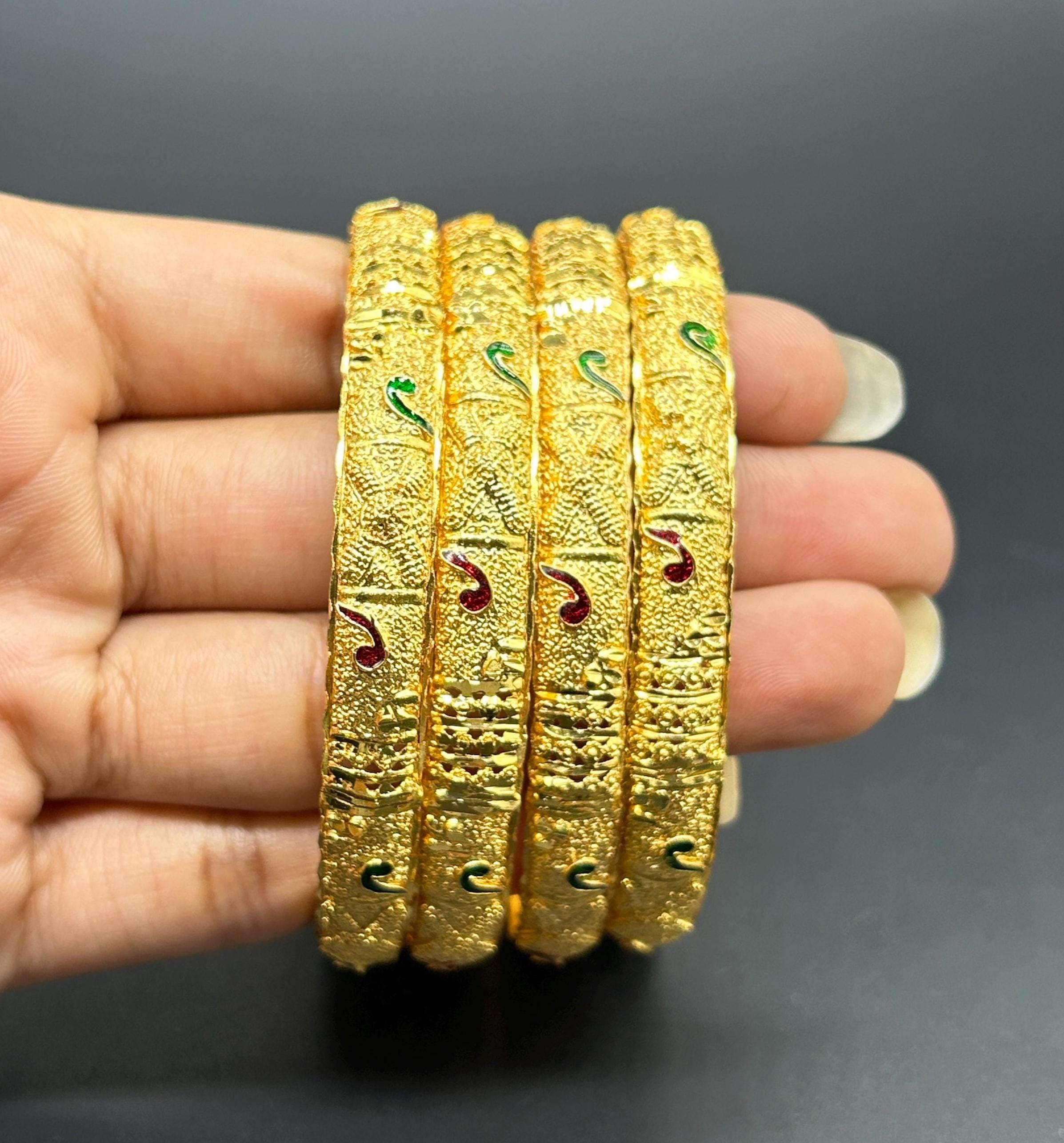 Matte finish Bangles/ Designer Bangles / Indian Fashion Jewelry/ Bangles/ Matte Finish/ Delicate Bangles