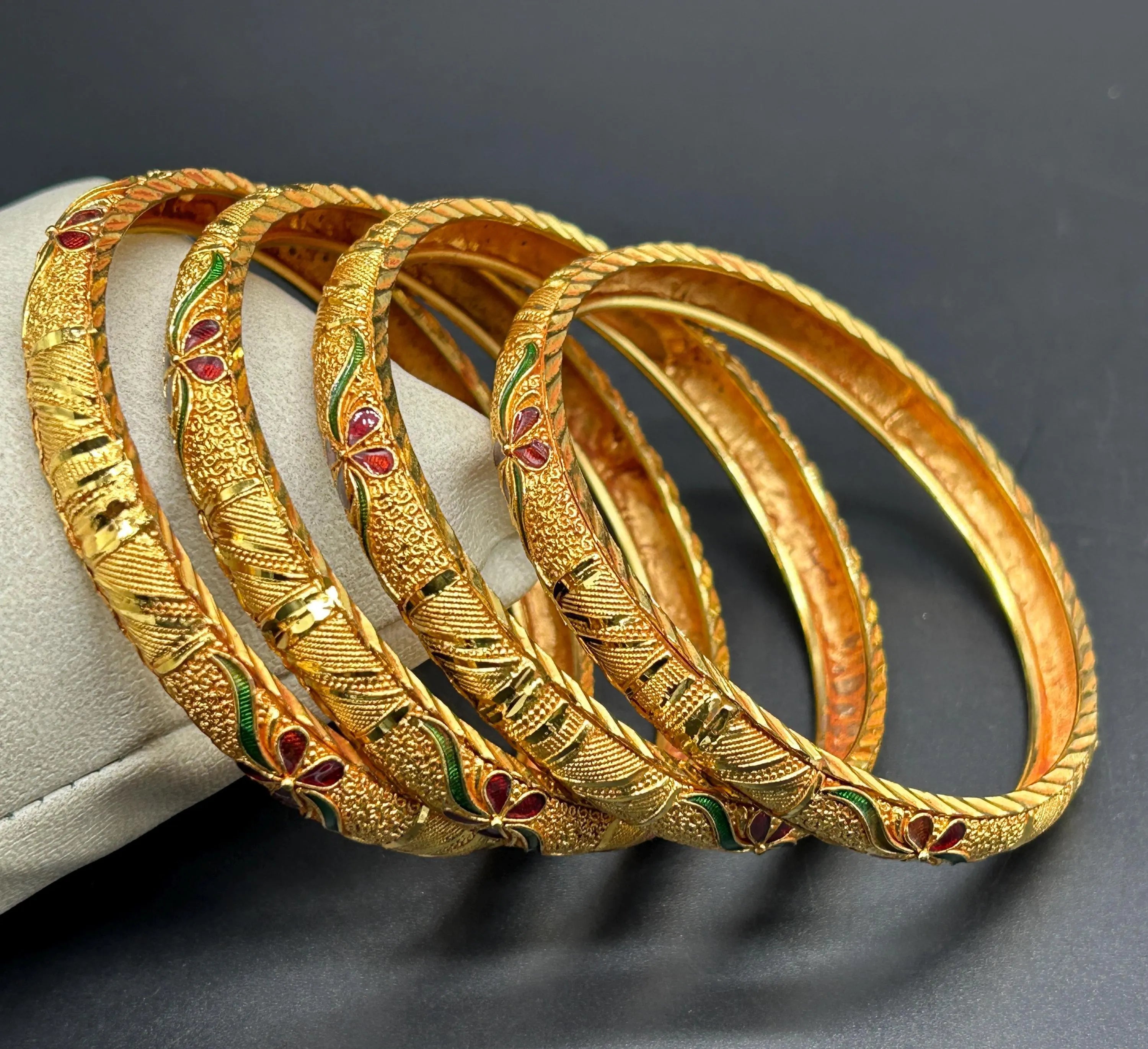 Matte finish Bangles/ Designer Bangles / Indian Fashion Jewelry/ Bangles/ Matte Finish/ Delicate Bangles
