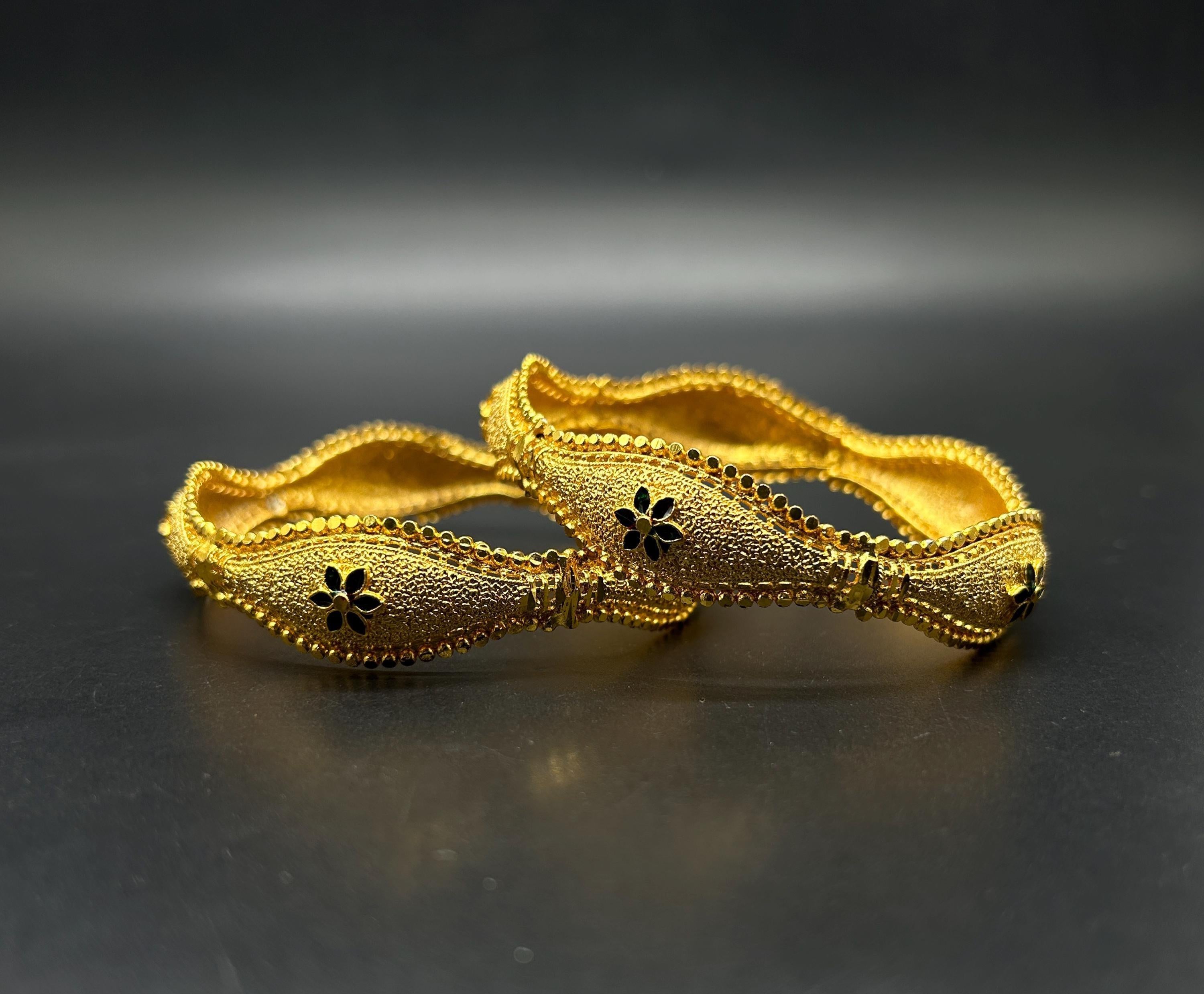 Matte finish Bangles/ Designer Bangles / Indian Fashion Jewelry/ Bangles/ Matte Finish/ Delicate Bangles
