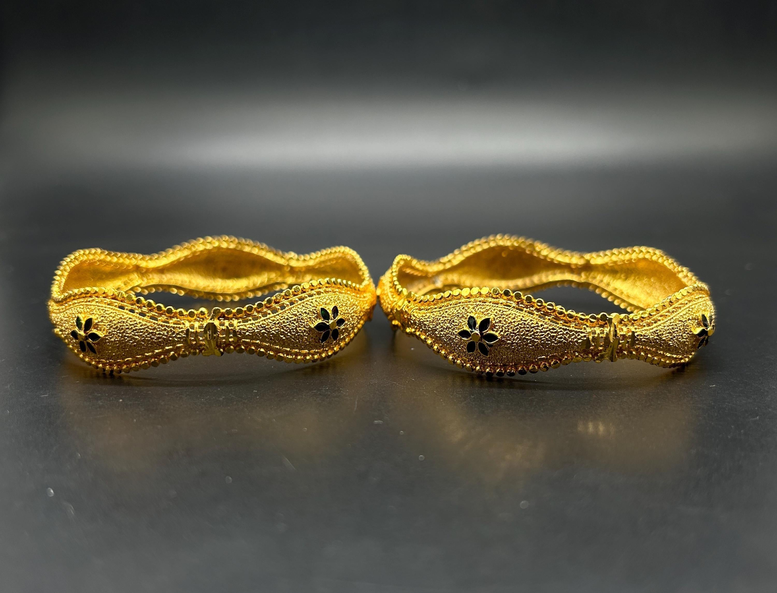 Matte finish Bangles/ Designer Bangles / Indian Fashion Jewelry/ Bangles/ Matte Finish/ Delicate Bangles