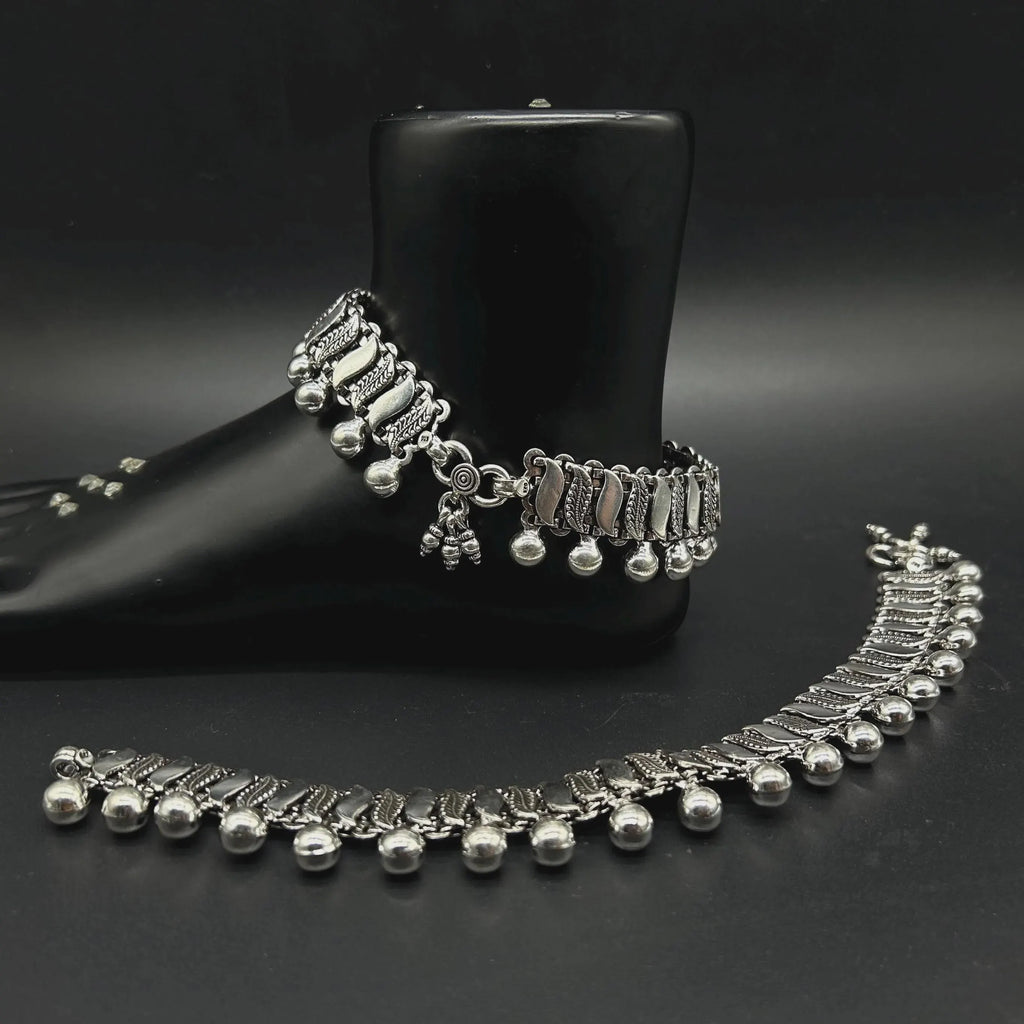 925 Sterling Silver Anklet / Silver Payal / Silver Anklet / Silver Bride Anklet / Silver Payal / Silver Designer Payal