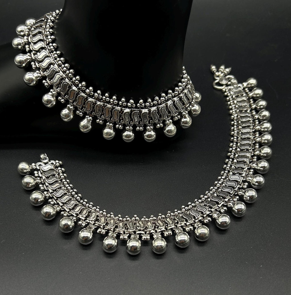 925 Sterling Silver Anklet / Silver Payal / Silver Anklet / Silver Bride Anklet / Silver Payal / Silver Designer Payal