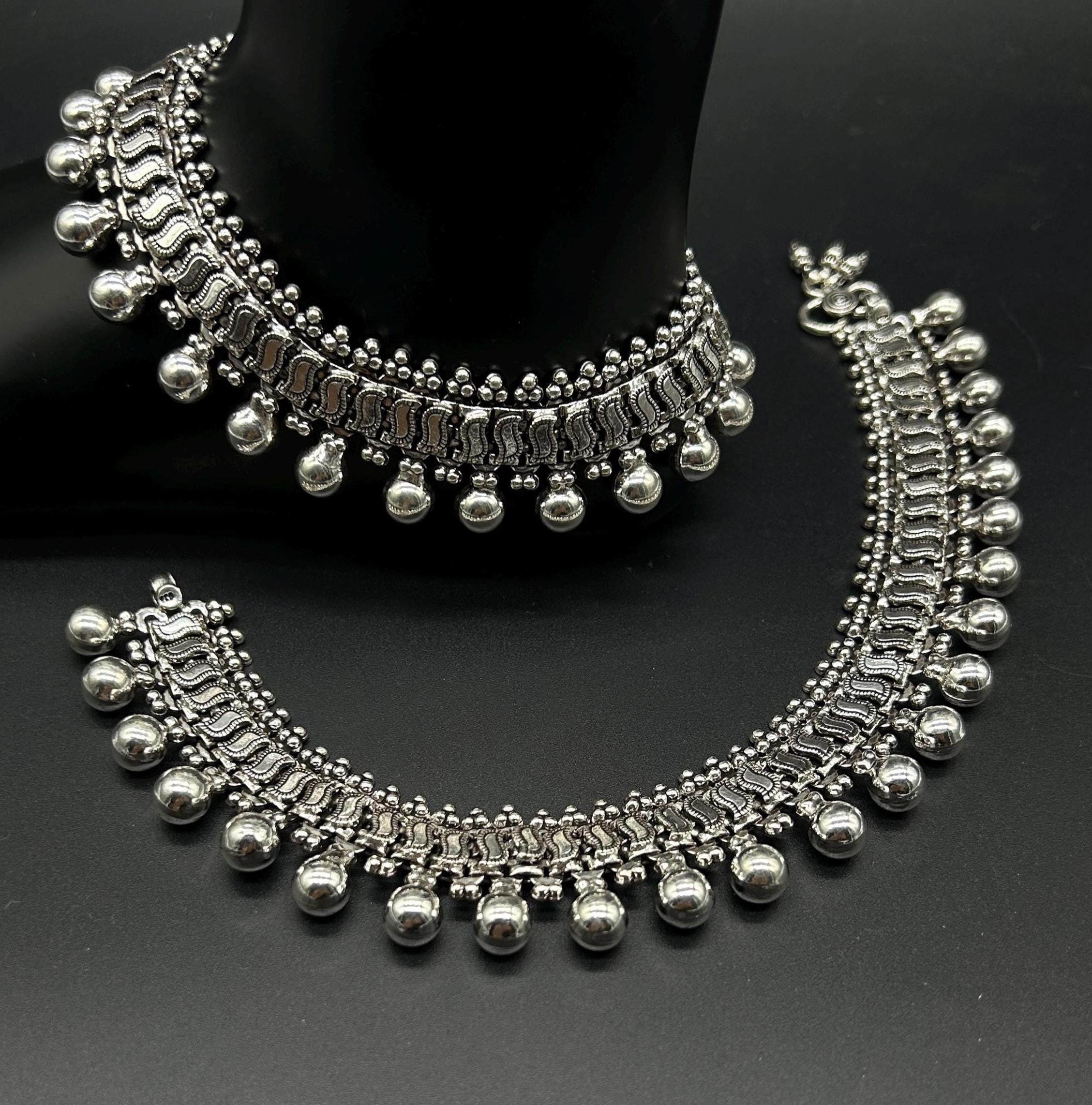 925 Sterling Silver Anklet / Silver Payal / Silver Anklet / Silver Bride Anklet / Silver Payal / Silver Designer Payal