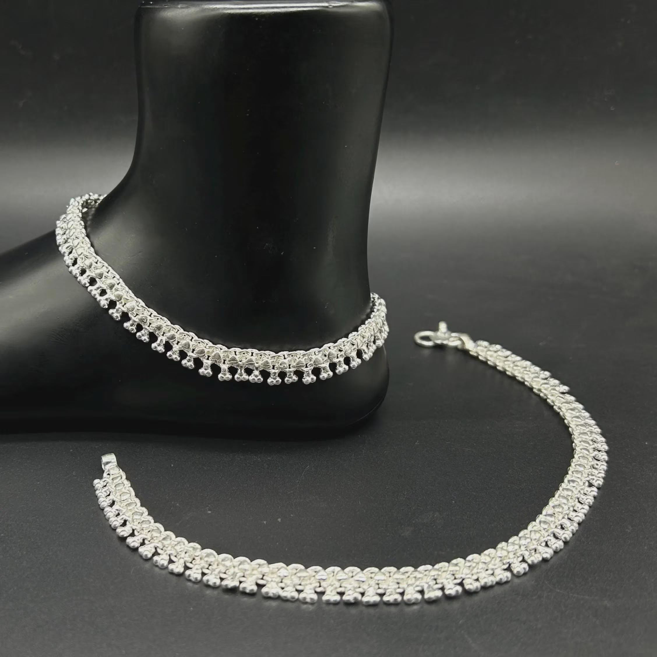 925 Sterling Silver Anklet / Silver Payal / Silver Anklet / Silver Bride Anklet / Silver Payal / Silver Designer Payal