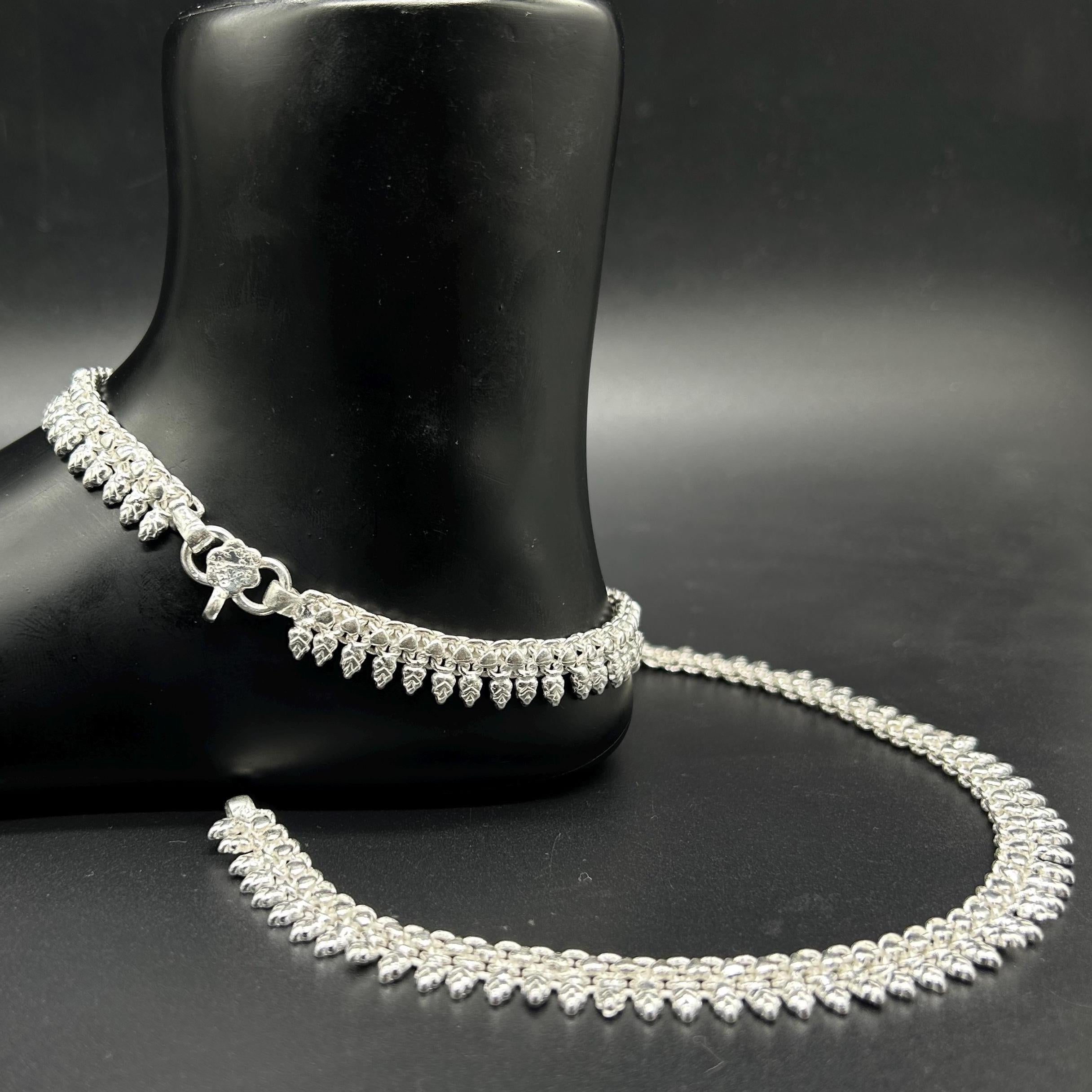925 Sterling Silver Anklet / Silver Payal / Silver Anklet / Silver Bride Anklet / Silver Payal / Silver Designer Payal