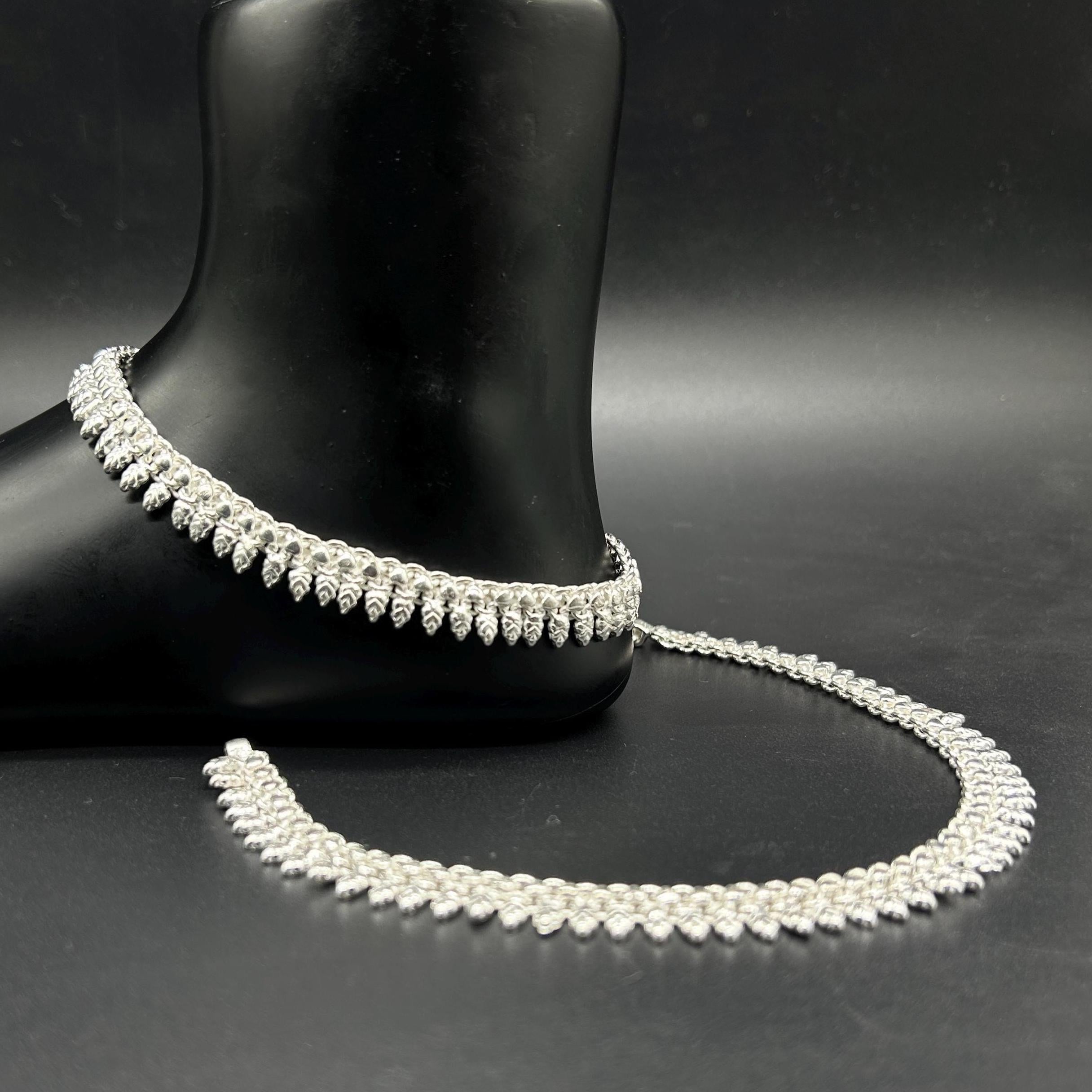 925 Sterling Silver Anklet / Silver Payal / Silver Anklet / Silver Bride Anklet / Silver Payal / Silver Designer Payal