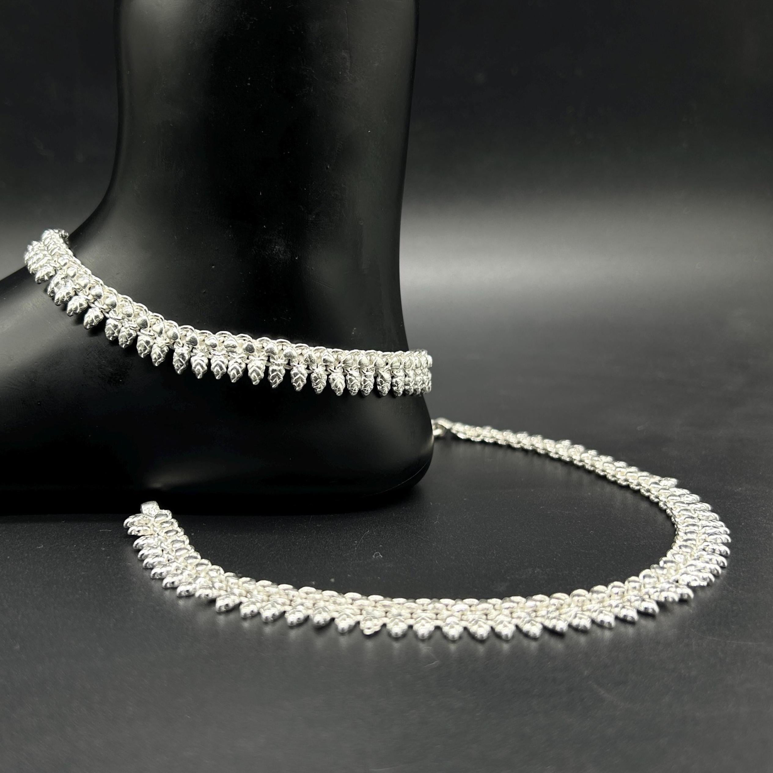 925 Sterling Silver Anklet / Silver Payal / Silver Anklet / Silver Bride Anklet / Silver Payal / Silver Designer Payal