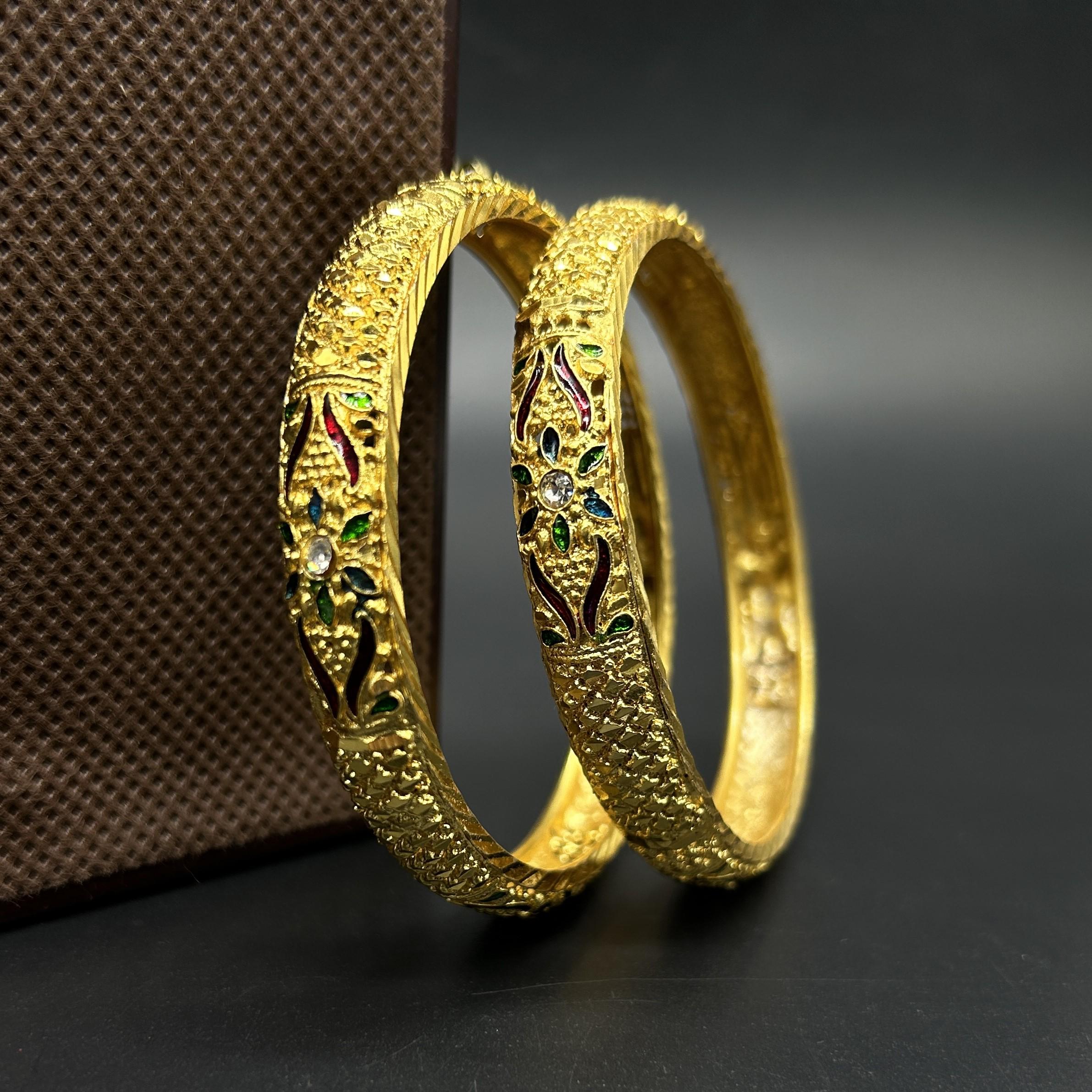 Matte finish Bangles/ Designer Bangles / Indian Fashion Jewelry/ Bangles/ Matte Finish/ Delicate Bangles