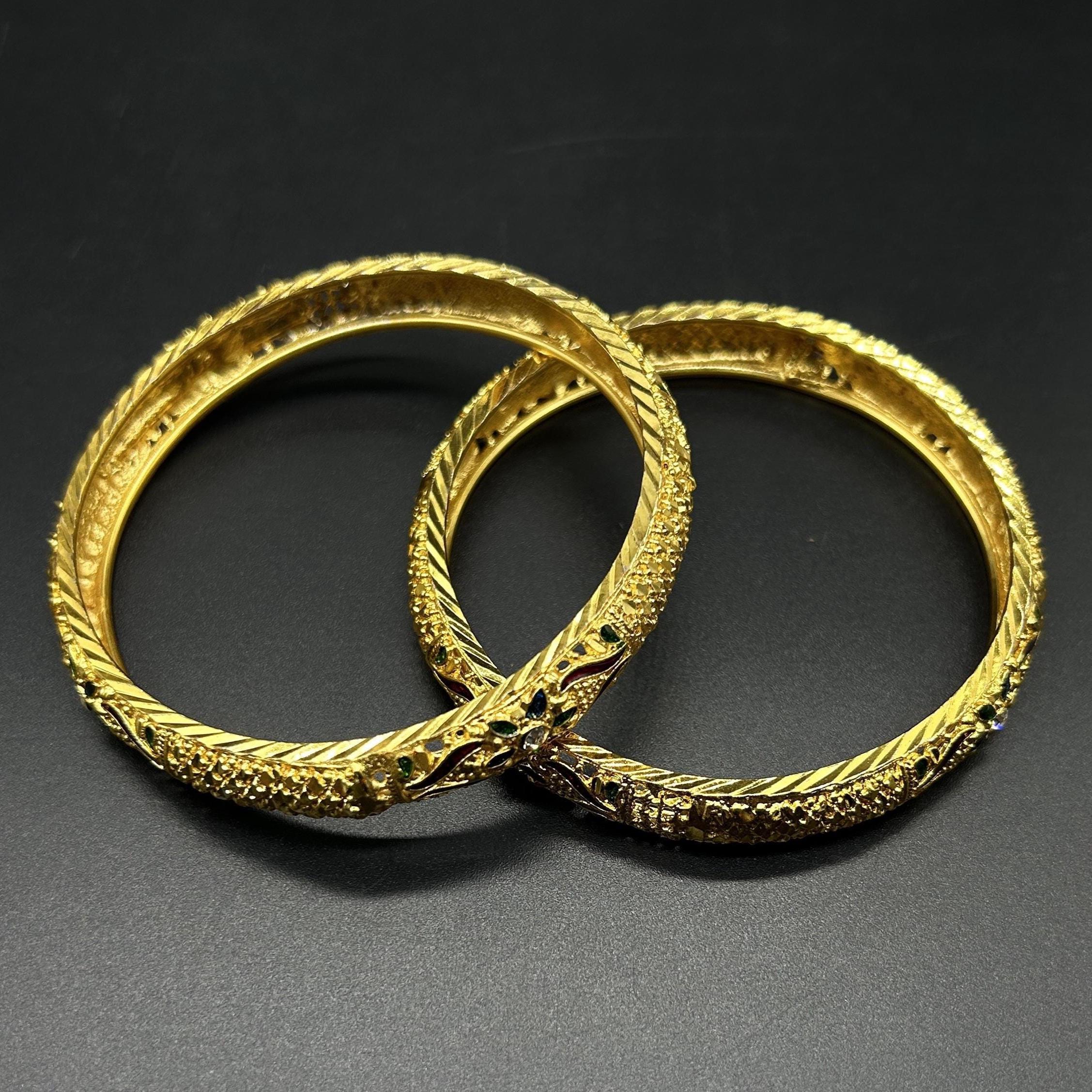 Matte finish Bangles/ Designer Bangles / Indian Fashion Jewelry/ Bangles/ Matte Finish/ Delicate Bangles