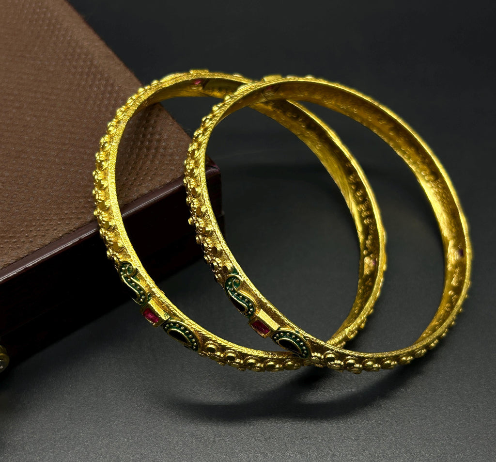 Matte finish Bangles/ Designer Bangles / Indian Fashion Jewelry/ Bangles/ Matte Finish/ Delicate Bangles