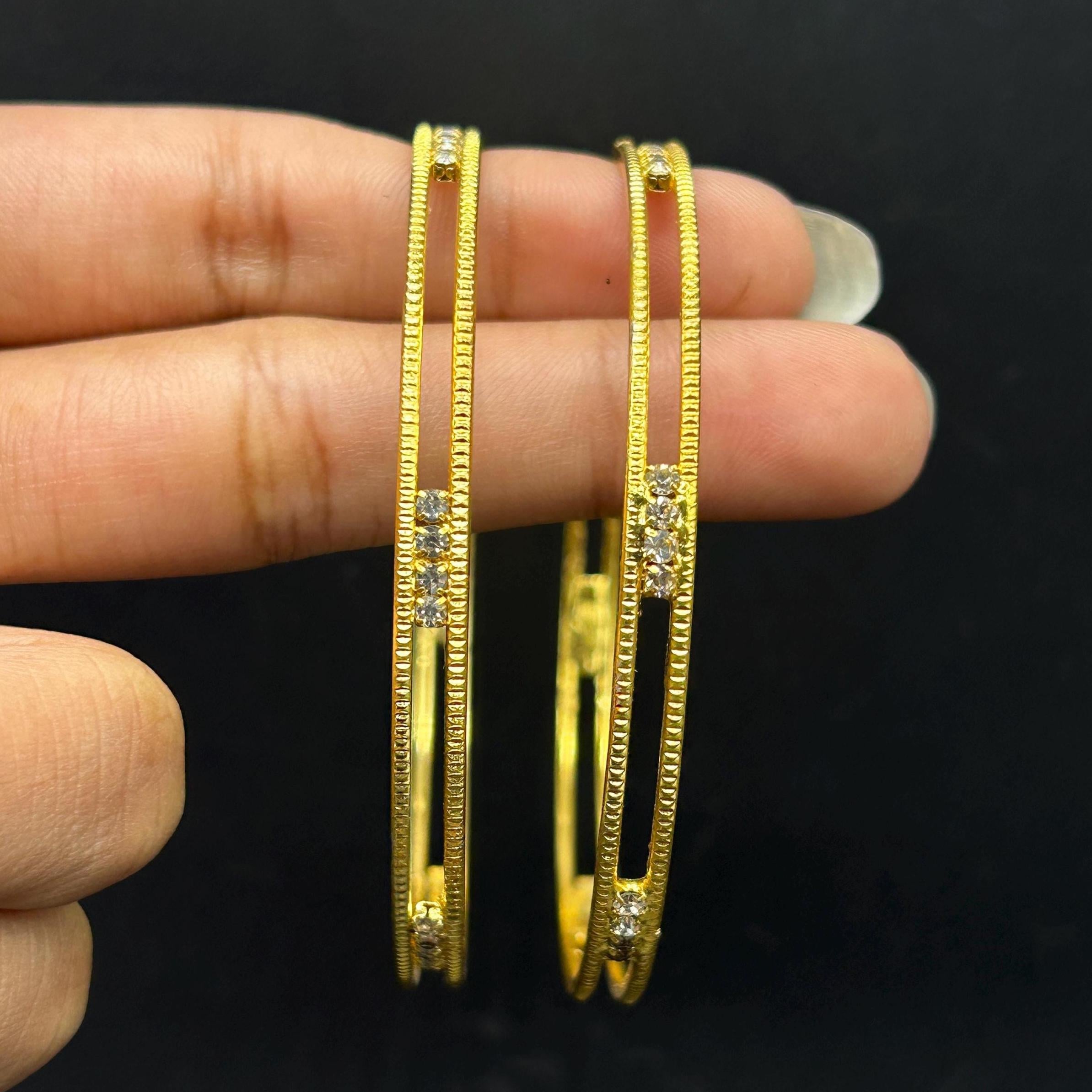 Matte finish Bangles/ Designer Bangles / Indian Fashion Jewelry/ Bangles/ Matte Finish/ Delicate Bangles