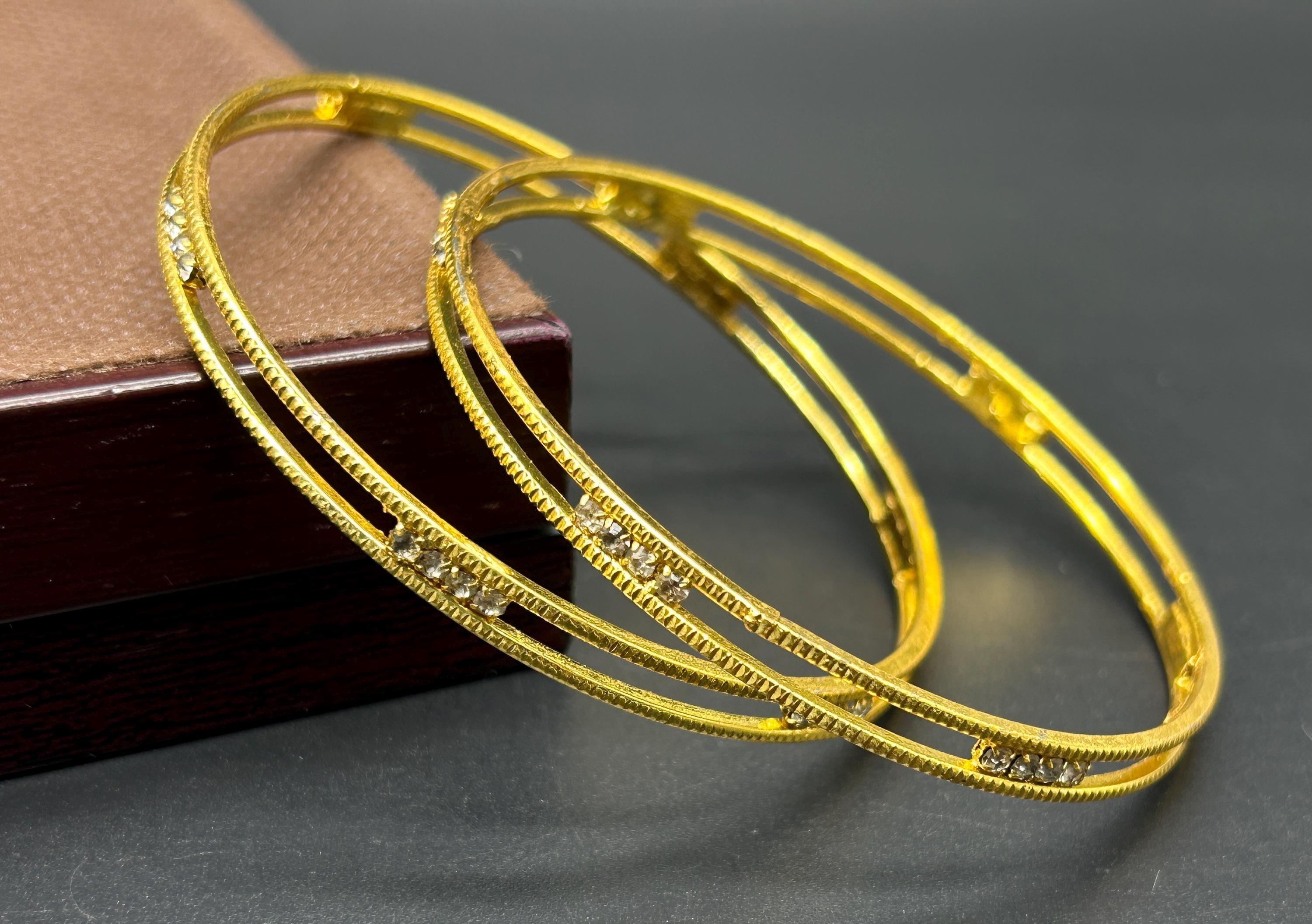 Matte finish Bangles/ Designer Bangles / Indian Fashion Jewelry/ Bangles/ Matte Finish/ Delicate Bangles