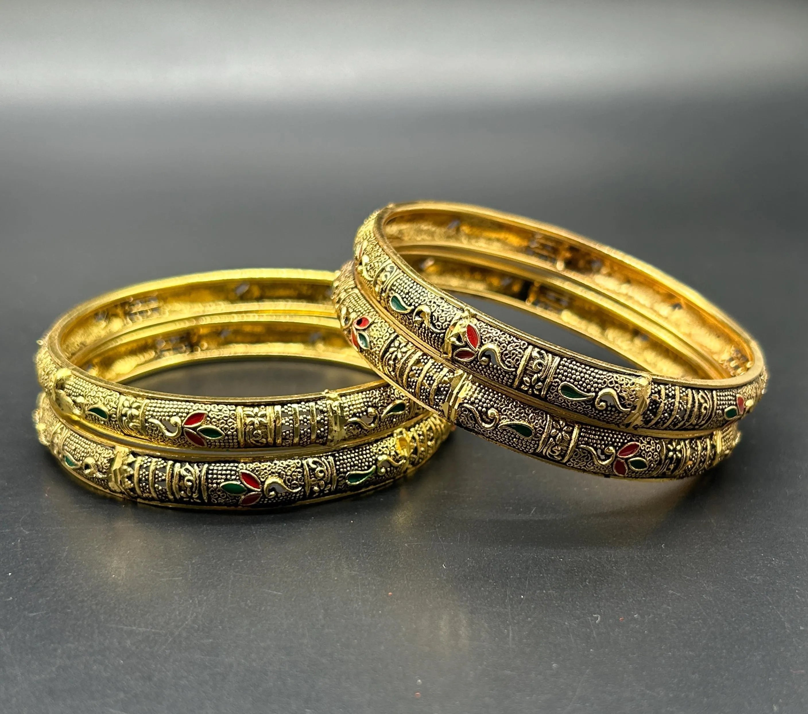 Matte finish Bangles/ Designer Bangles / Indian Fashion Jewelry/ Bangles/ Matte Finish/ Delicate Bangles