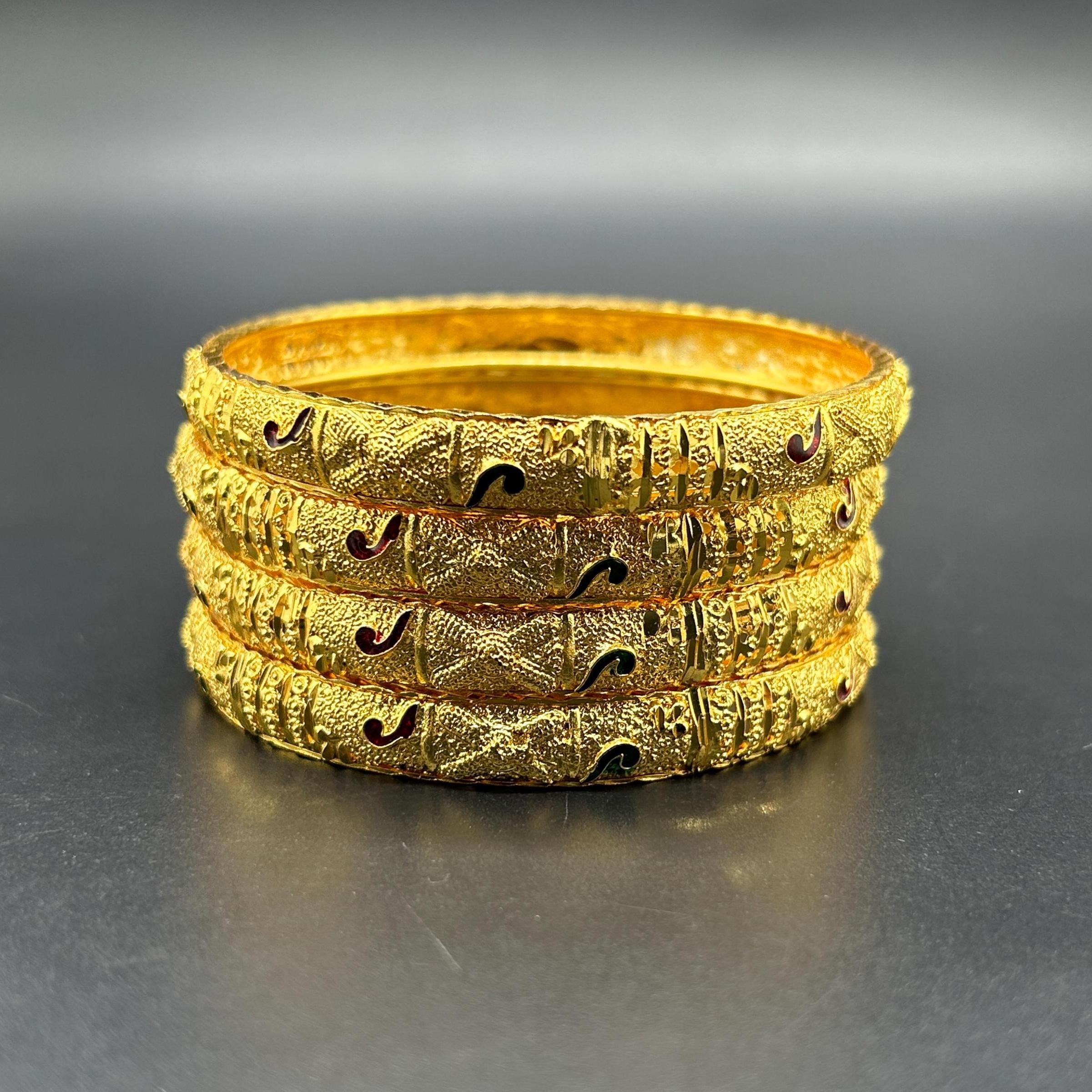 Matte finish Bangles/ Designer Bangles / Indian Fashion Jewelry/ Bangles/ Matte Finish/ Delicate Bangles